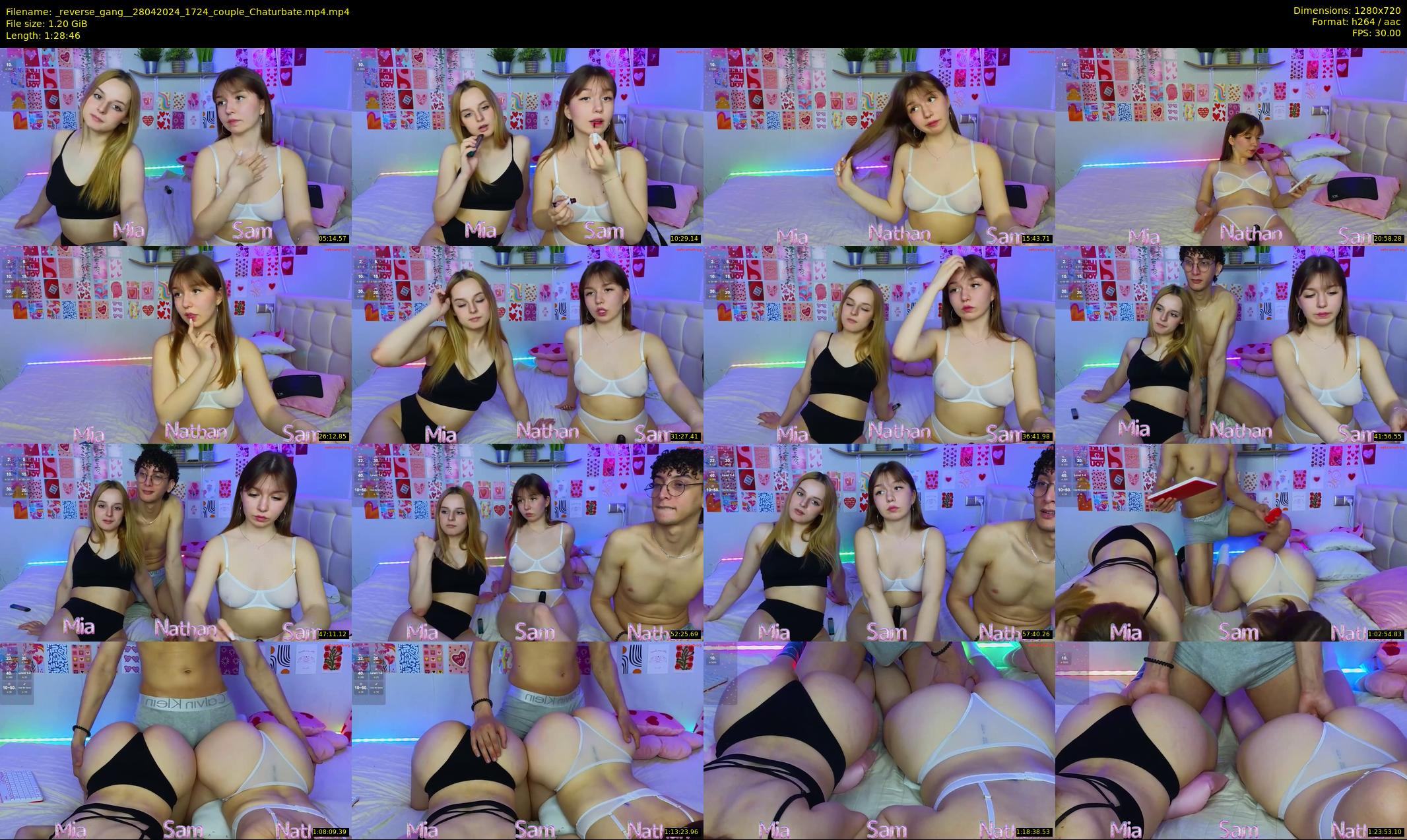 _reverse_gang_ — 89 minute Chaturbate couple cam show recording, 720p, Apr 28, 2024