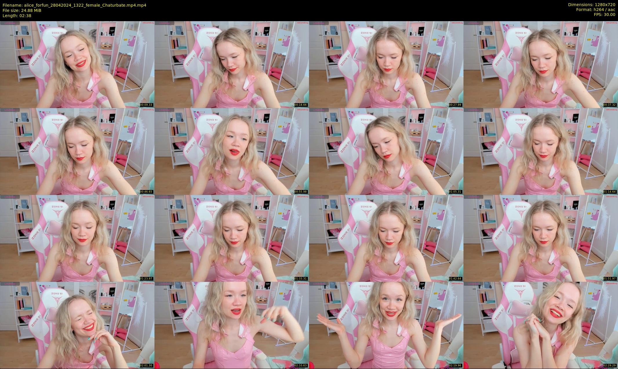 alice_forfun — 3 minute Chaturbate female cam show recording, 720p, Apr 28, 2024