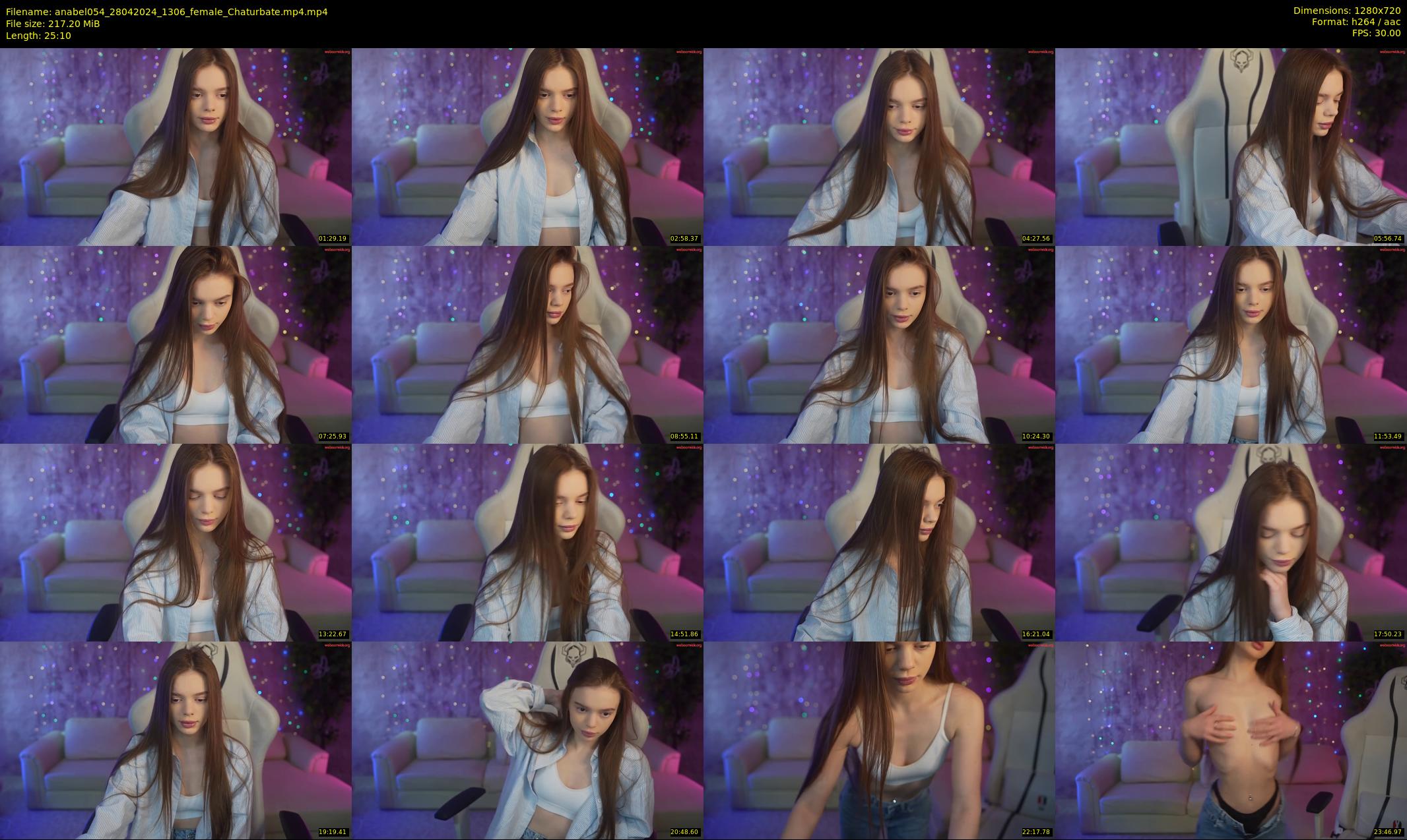 anabel054 — 26 minute Chaturbate female cam show recording, 720p, Apr 28, 2024