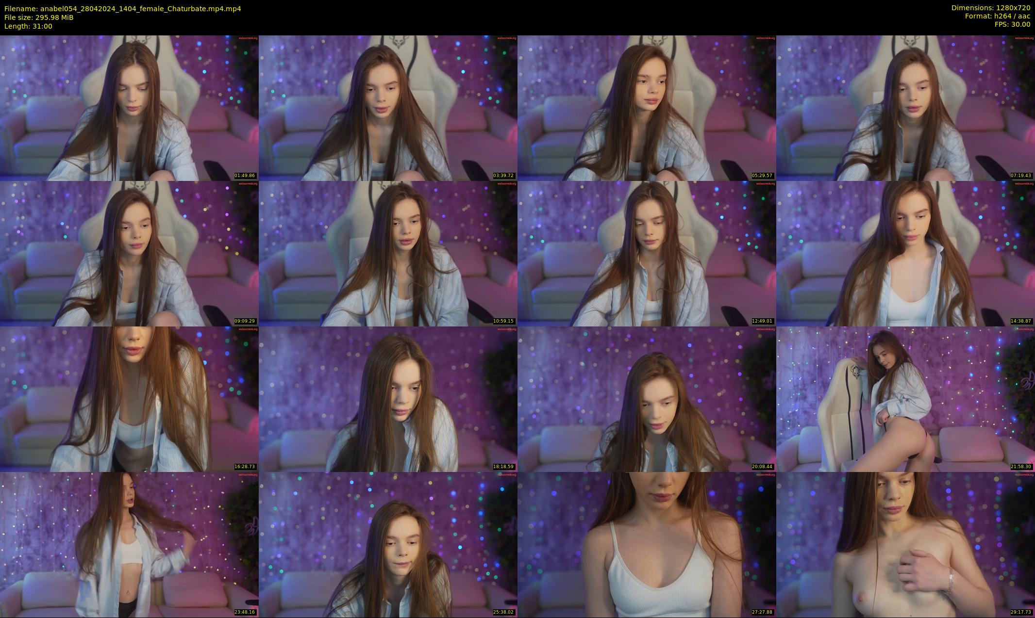 anabel054 — 31 minute Chaturbate female cam show recording, 720p, Apr 28, 2024