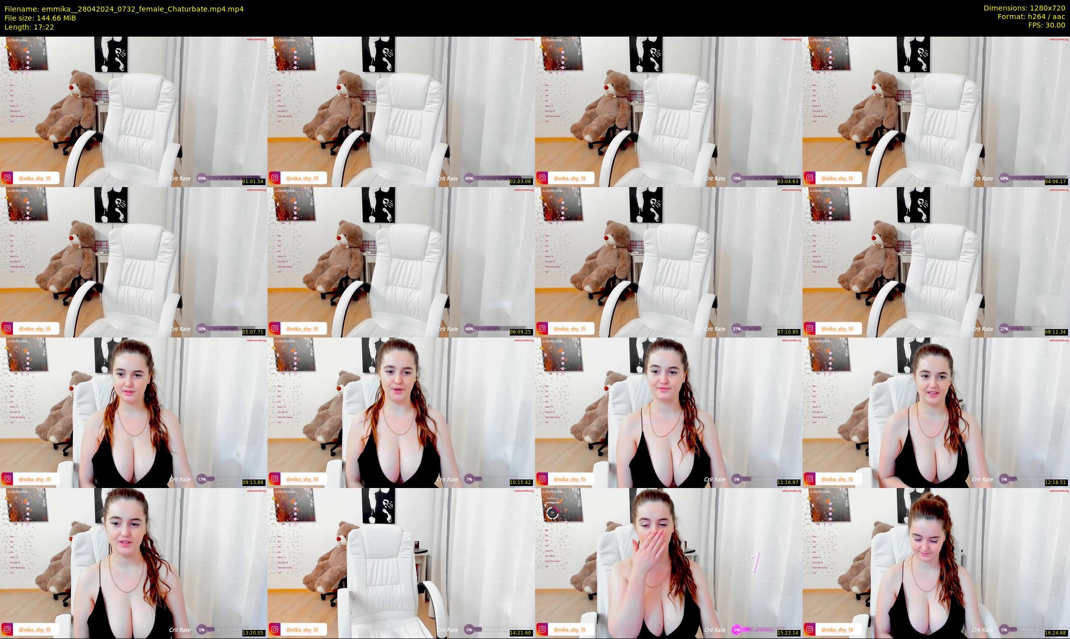 emmika_ — 18 minute Chaturbate female cam show recording, 720p, Apr 28, 2024