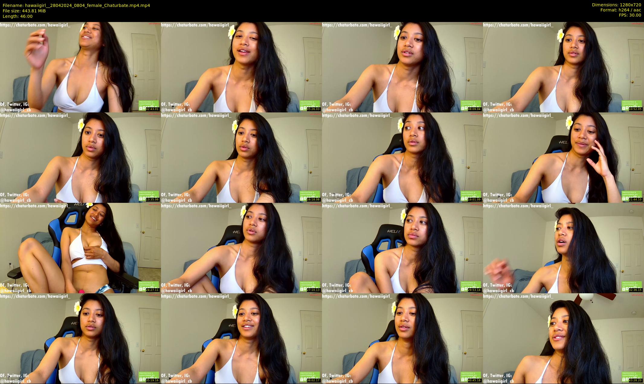 hawaiigirl_ — 46 minute Chaturbate female cam show recording, 720p, Apr 28, 2024