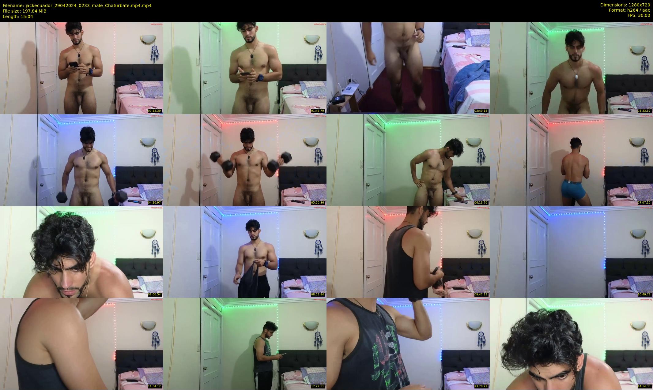 jackecuador — 16 minute Chaturbate male cam show recording, 720p, Apr 29, 2024