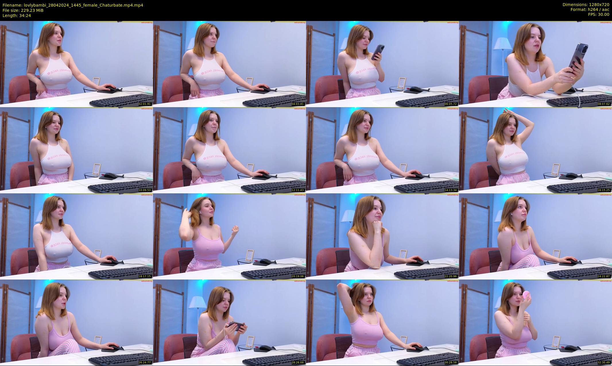lovlybambi — 35 minute Chaturbate female cam show recording, 720p, Apr 28, 2024