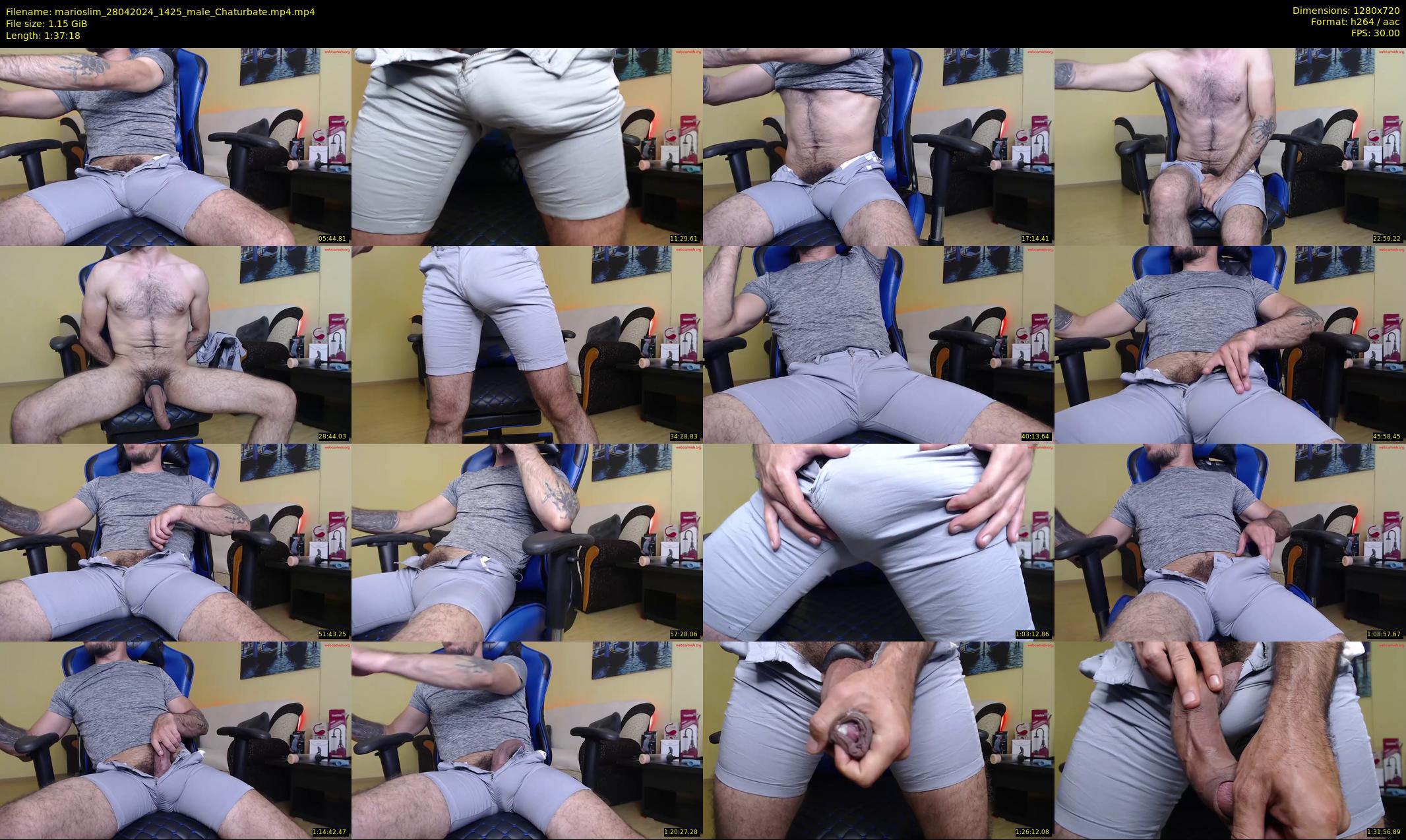 marioslim — 98 minute Chaturbate male cam show recording, 720p, Apr 28, 2024