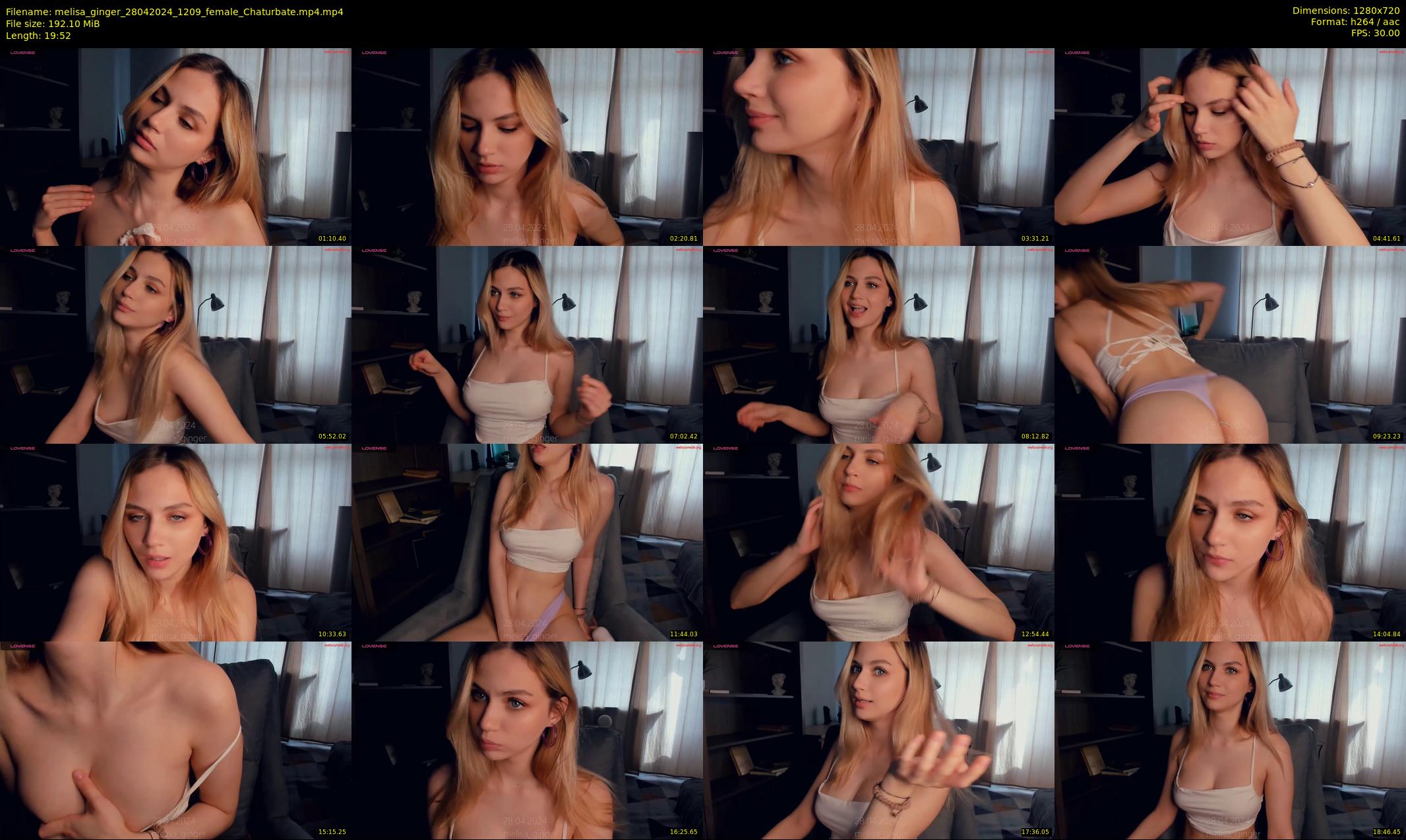 melisa_ginger — 20 minute Chaturbate female cam show recording, 720p, Apr 28, 2024
