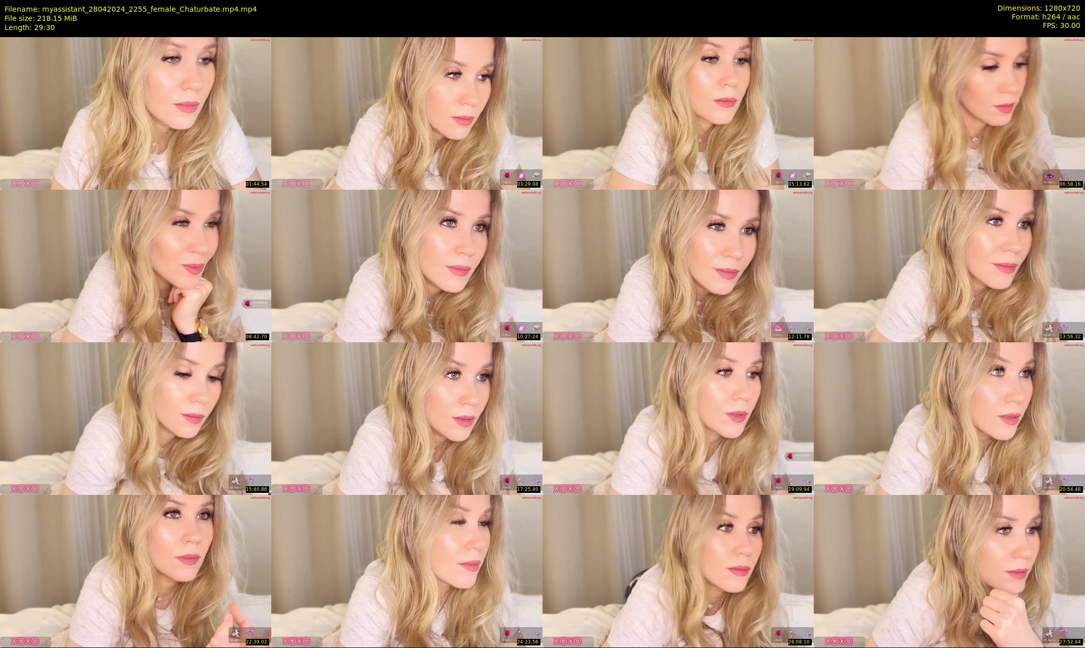 myassistant — 30 minute Chaturbate female cam show recording, 720p, Apr 28, 2024