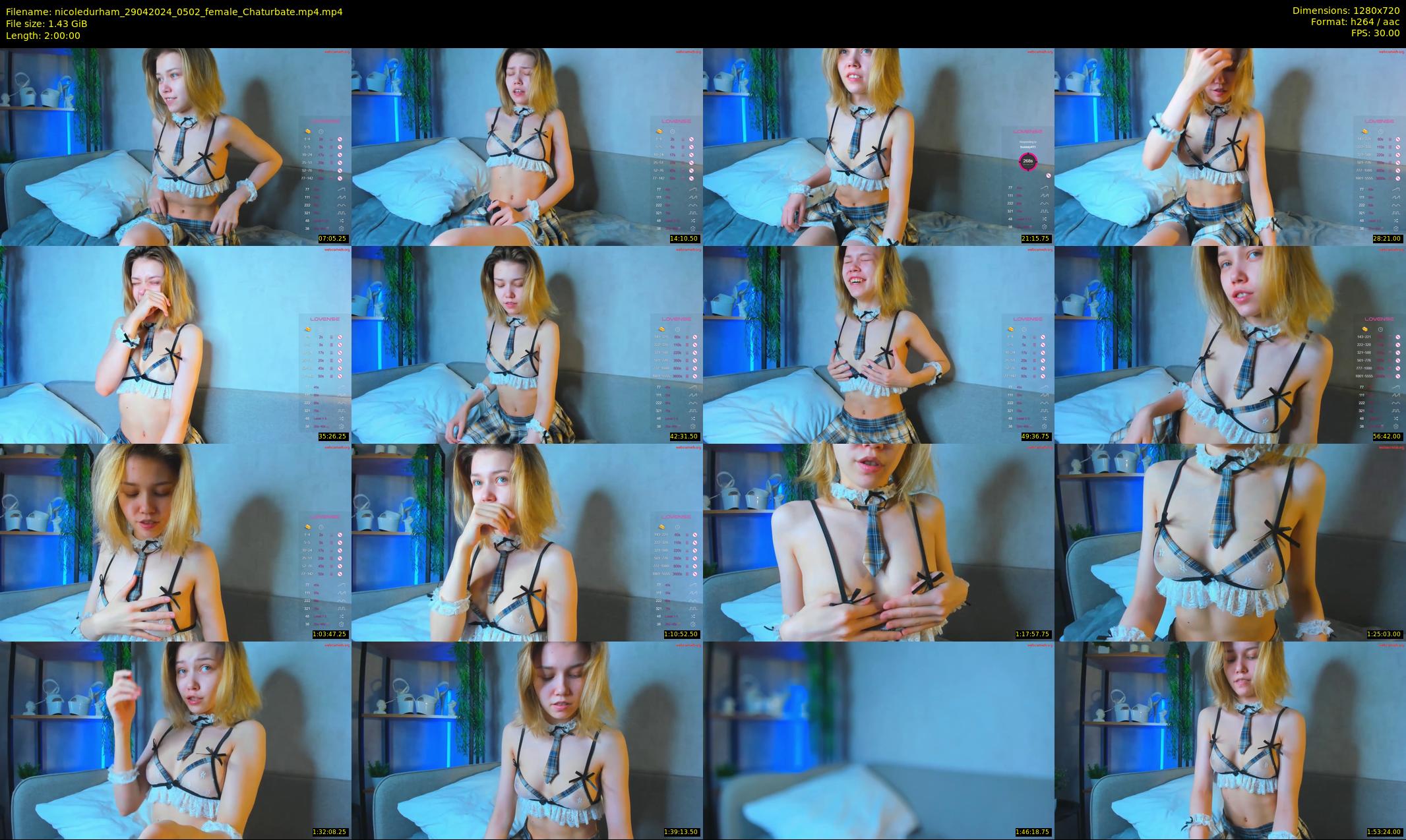 nicoledurham — 120 minute Chaturbate female cam show recording, 720p, Apr 29, 2024