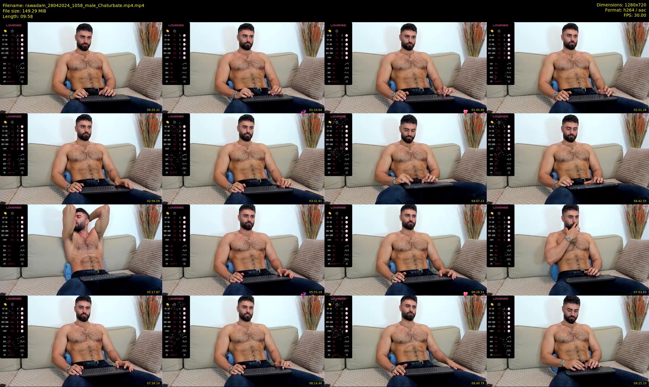 rawadam — 10 minute Chaturbate male cam show recording, 720p, Apr 28, 2024