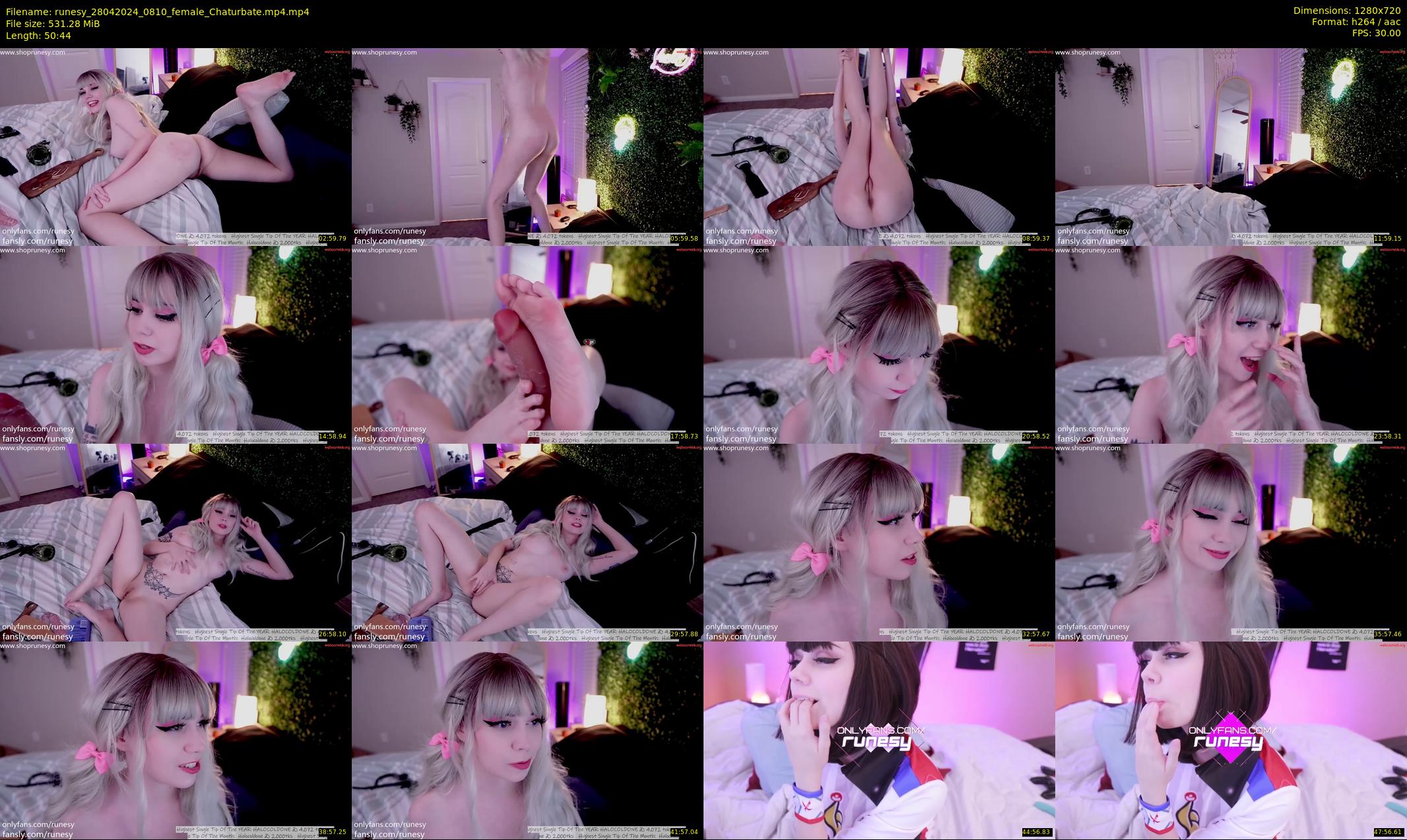 runesy — 51 minute Chaturbate female cam show recording, 720p, Apr 28, 2024