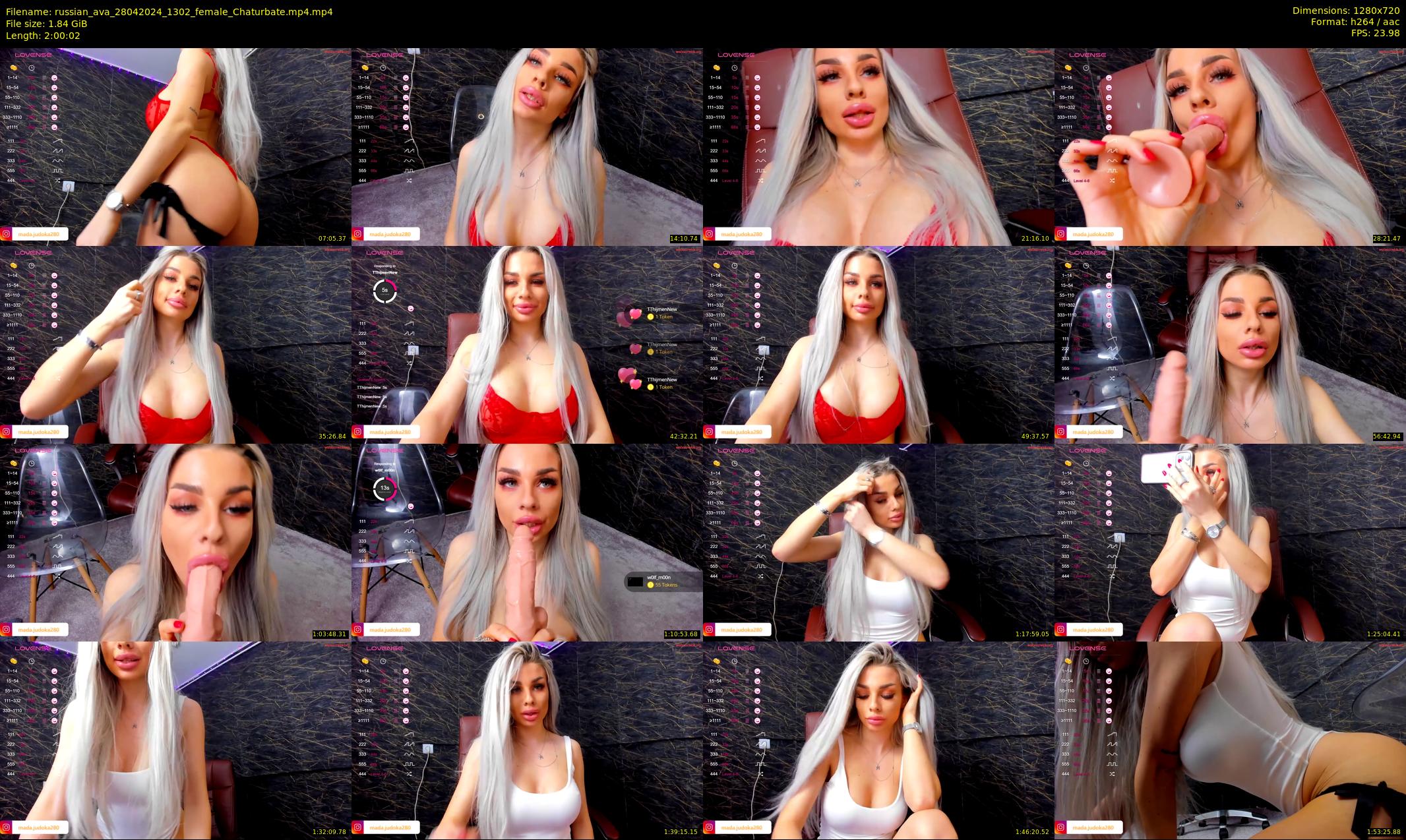 russian_ava — 121 minute Chaturbate female cam show recording, 720p, Apr 28, 2024