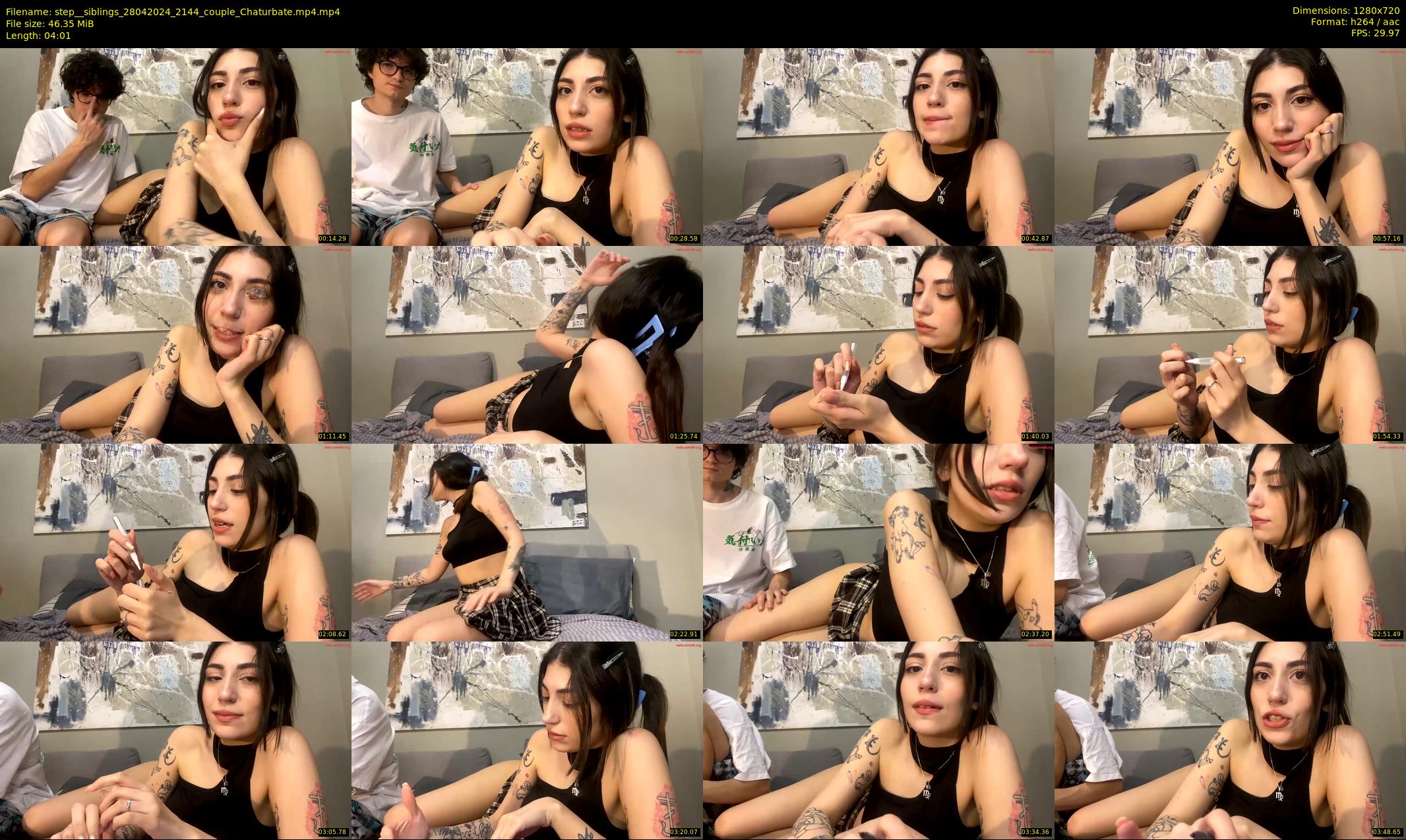 step__siblings — 5 minute Chaturbate couple cam show recording, 720p, Apr 28, 2024