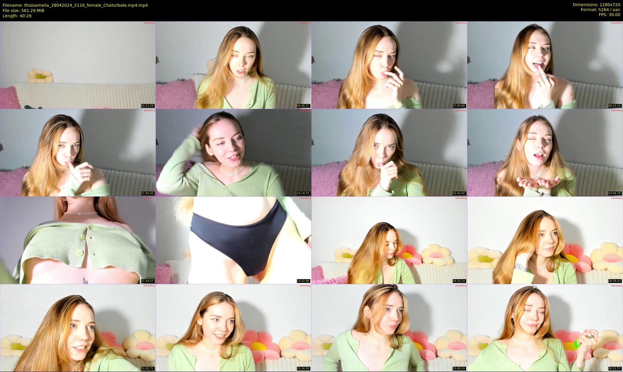 thisisamelia — 41 minute Chaturbate female cam show recording, 720p, Apr 28, 2024