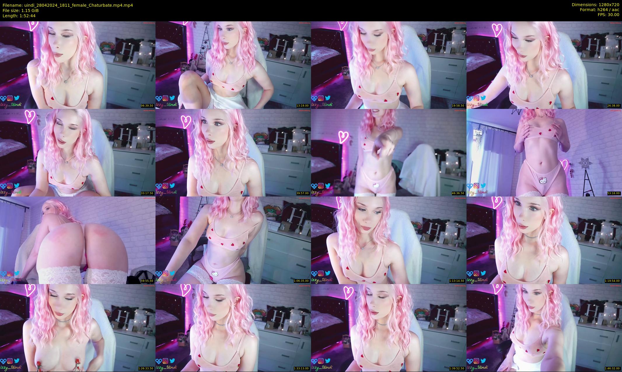 uindi — 113 minute Chaturbate female cam show recording, 720p, Apr 28, 2024