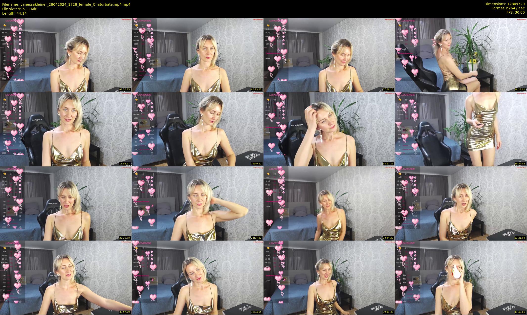 vanessakleiner — 45 minute Chaturbate female cam show recording, 720p, Apr 28, 2024