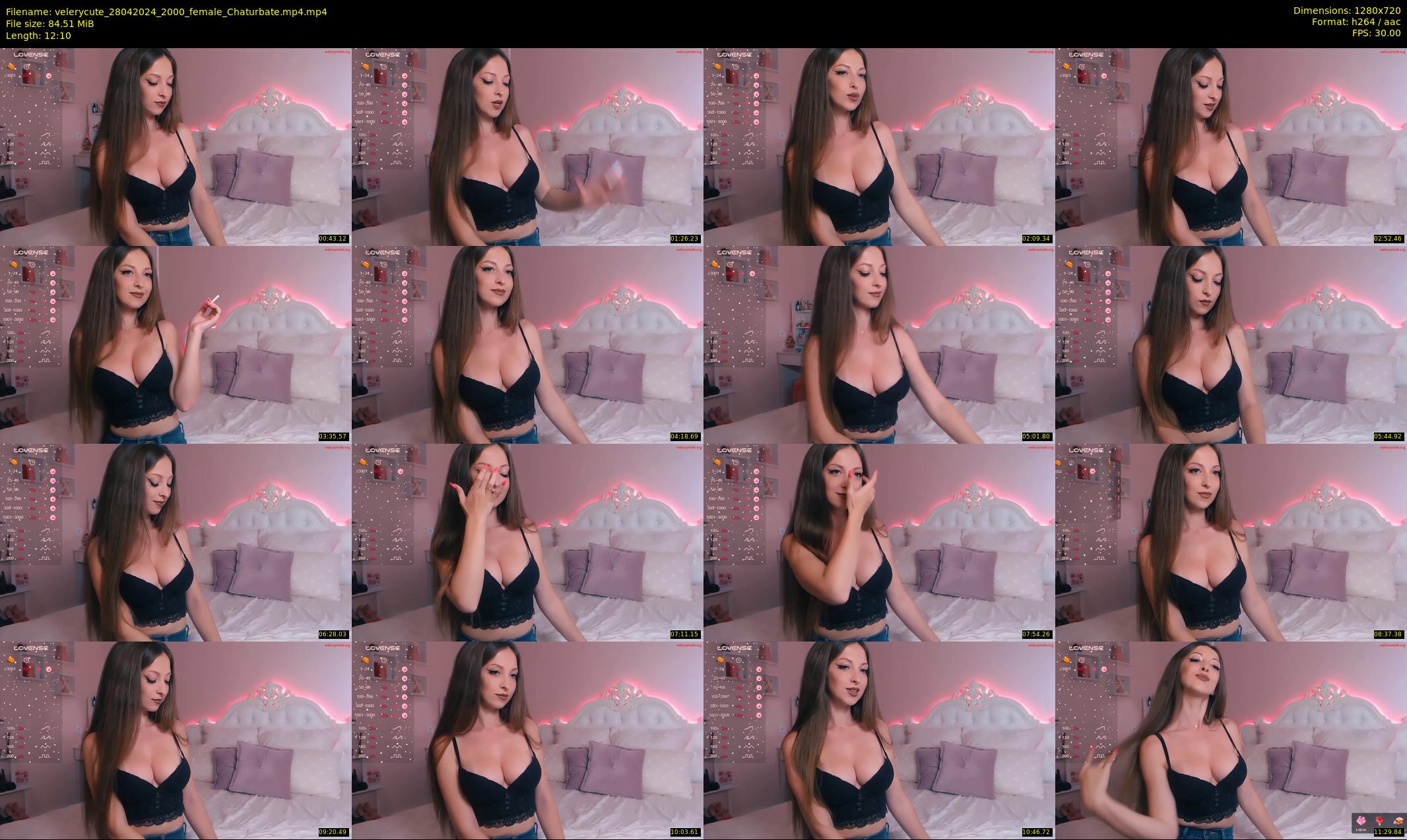 velerycute — 13 minute Chaturbate female cam show recording, 720p, Apr 28, 2024