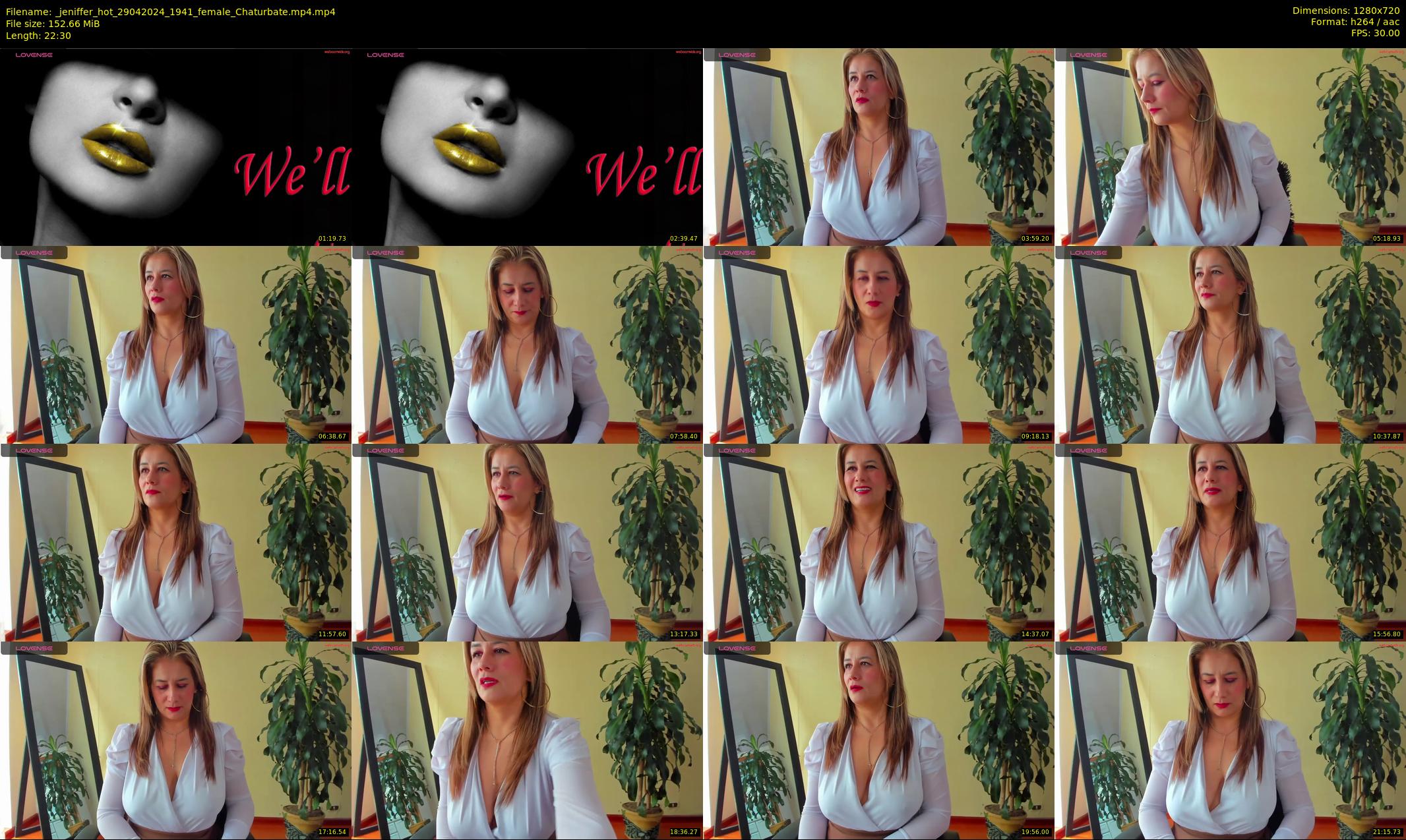 _jeniffer_hot — 23 minute Chaturbate female cam show recording, 720p, Apr 29, 2024