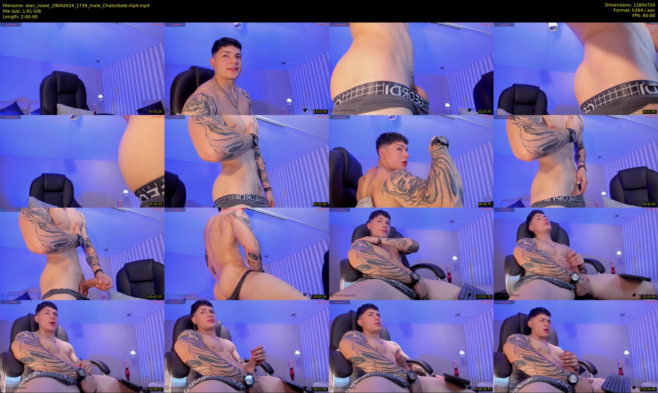 alan_rosee — 120 minute Chaturbate male cam show recording, 720p, Apr 29, 2024