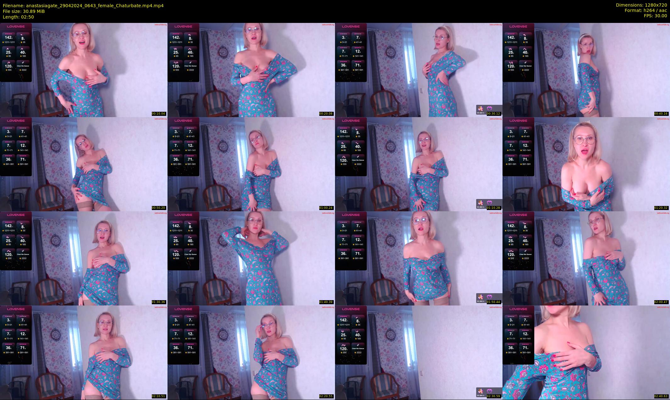 anastasiagate — 3 minute Chaturbate female cam show recording, 720p, Apr 29, 2024