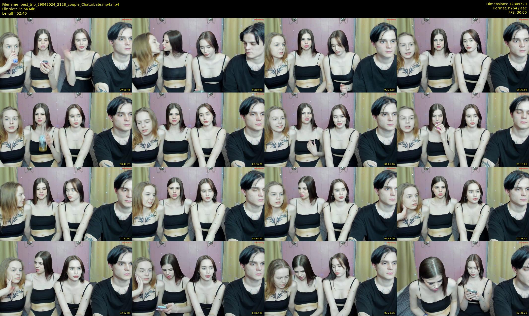 best_trip — 3 minute Chaturbate couple cam show recording, 720p, Apr 29, 2024