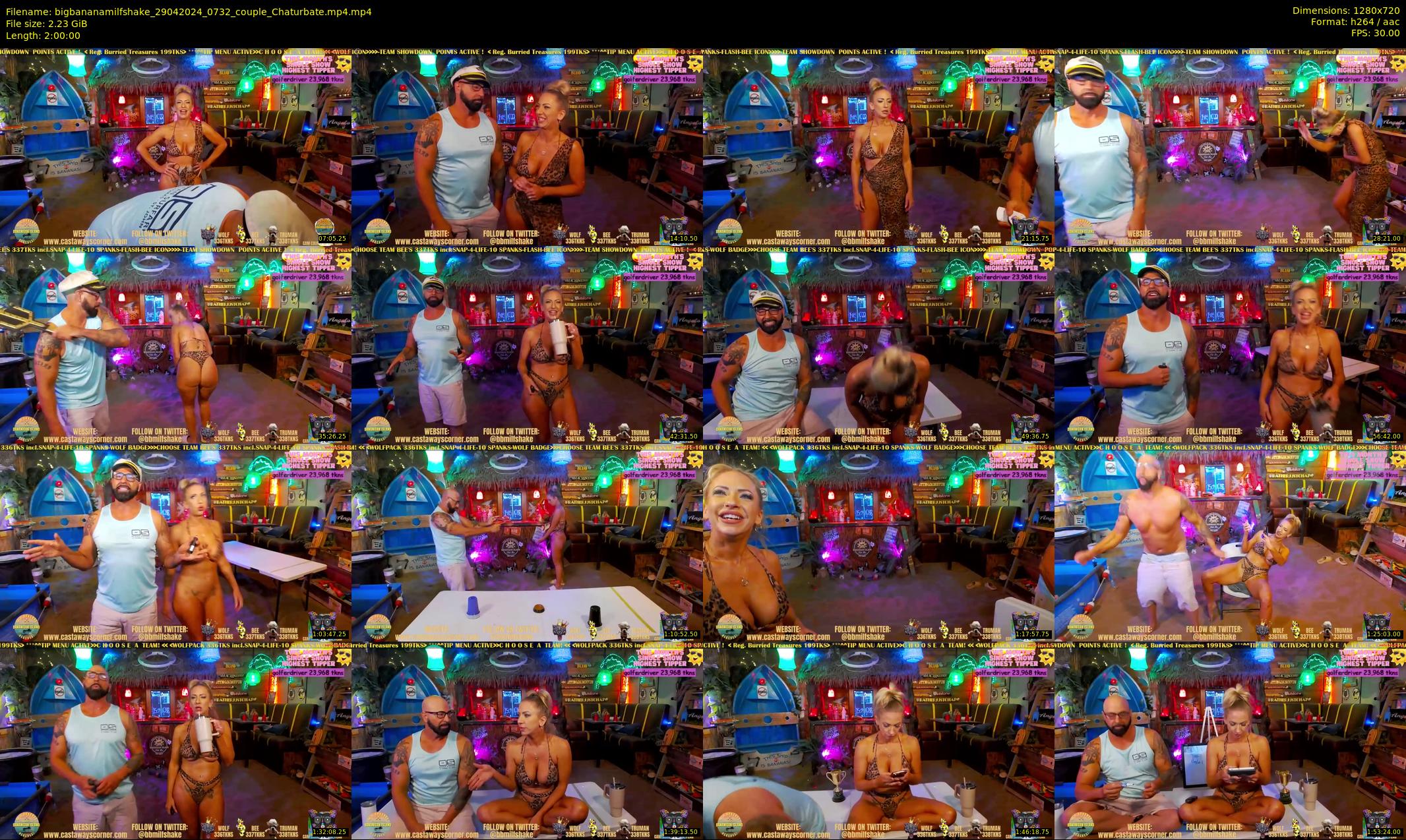 bigbananamilfshake — 120 minute Chaturbate couple cam show recording, 720p, Apr 29, 2024