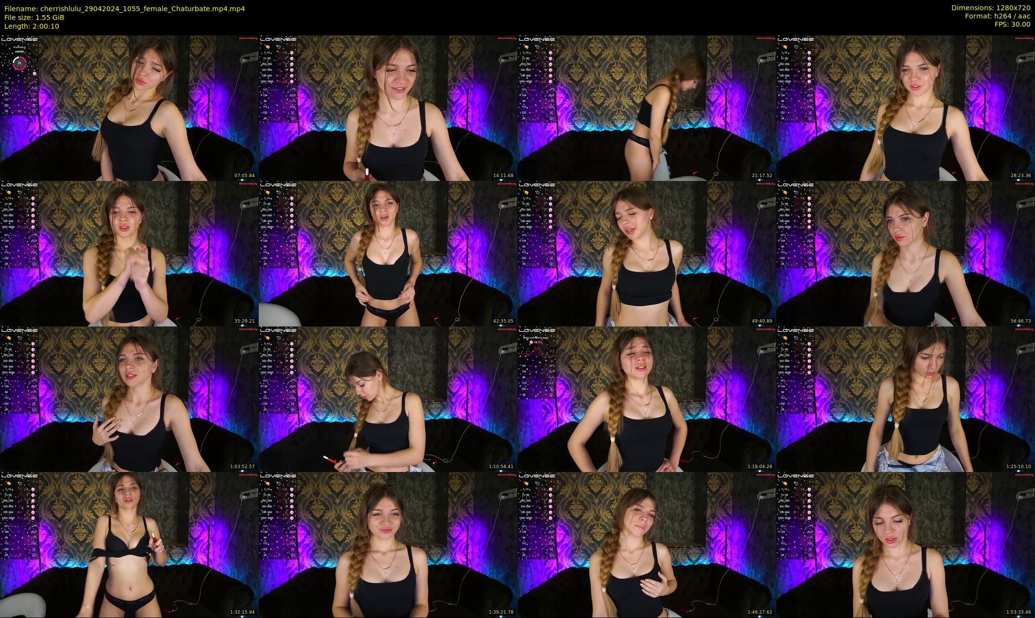 cherrishlulu — 121 minute Chaturbate female cam show recording, 720p, Apr 29, 2024