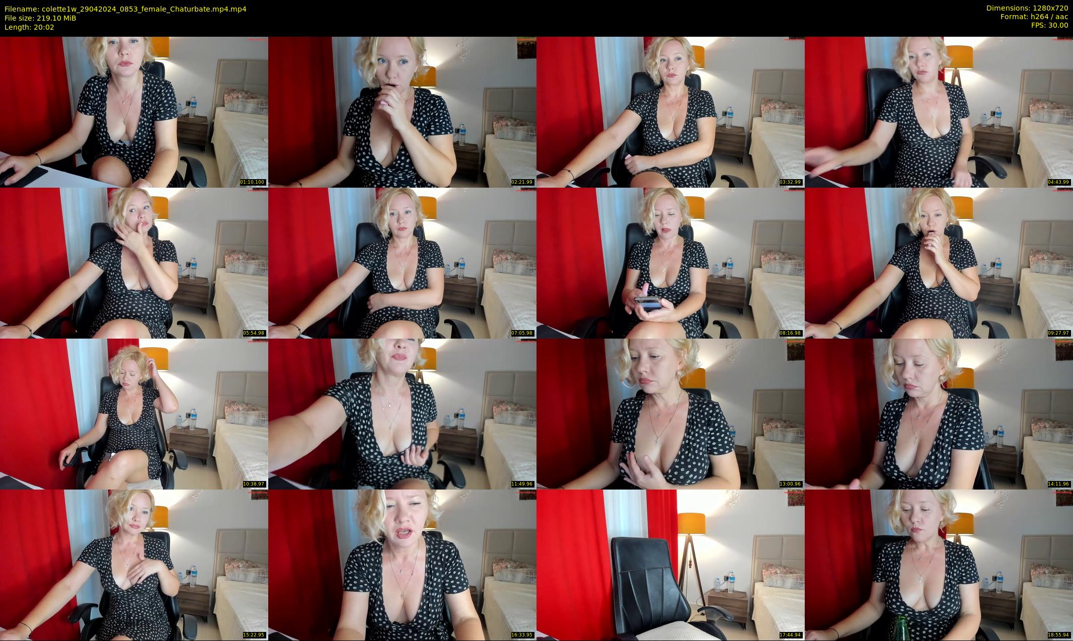 colette1w — 21 minute Chaturbate female cam show recording, 720p, Apr 29, 2024