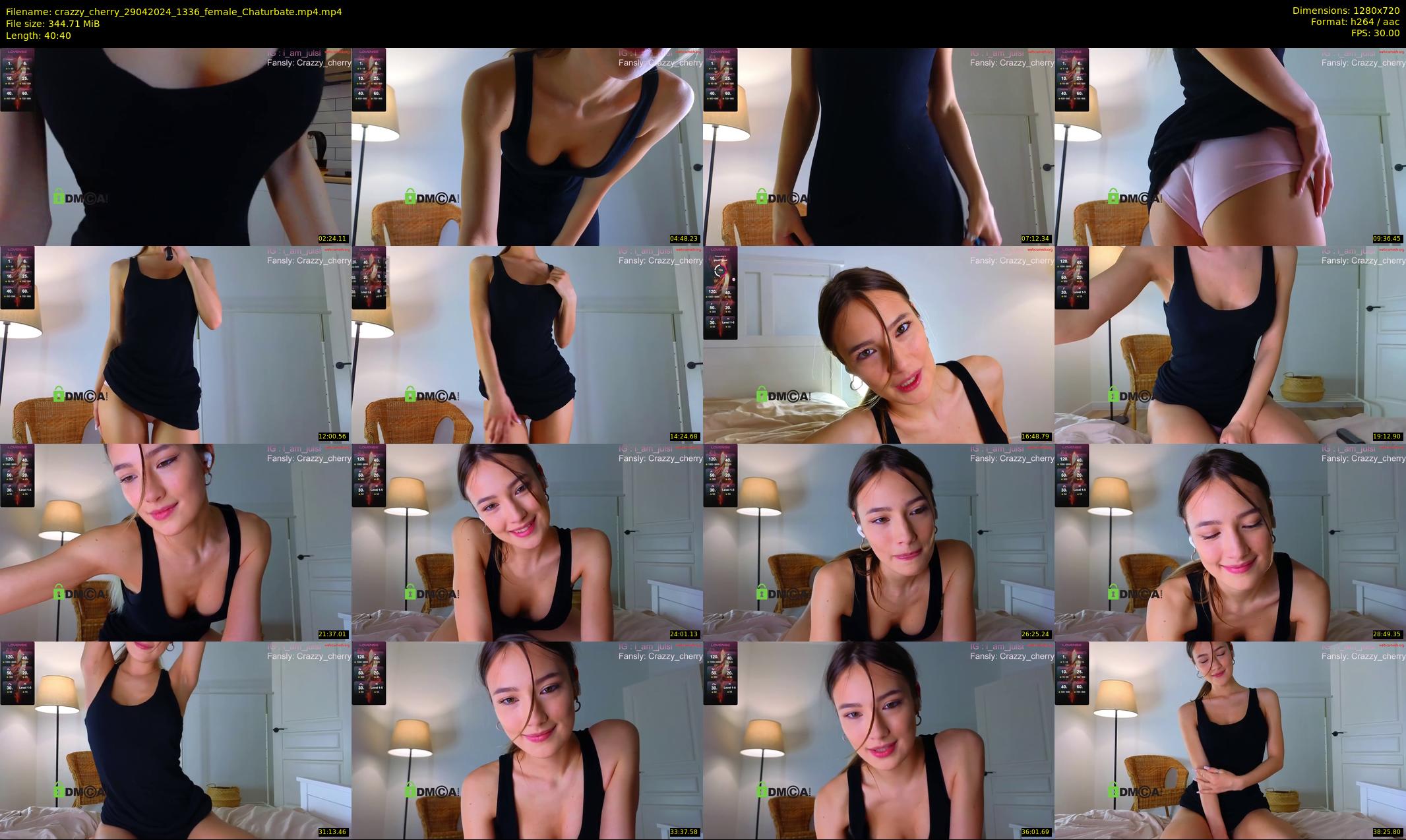crazzy_cherry — 41 minute Chaturbate female cam show recording, 720p, Apr 29, 2024