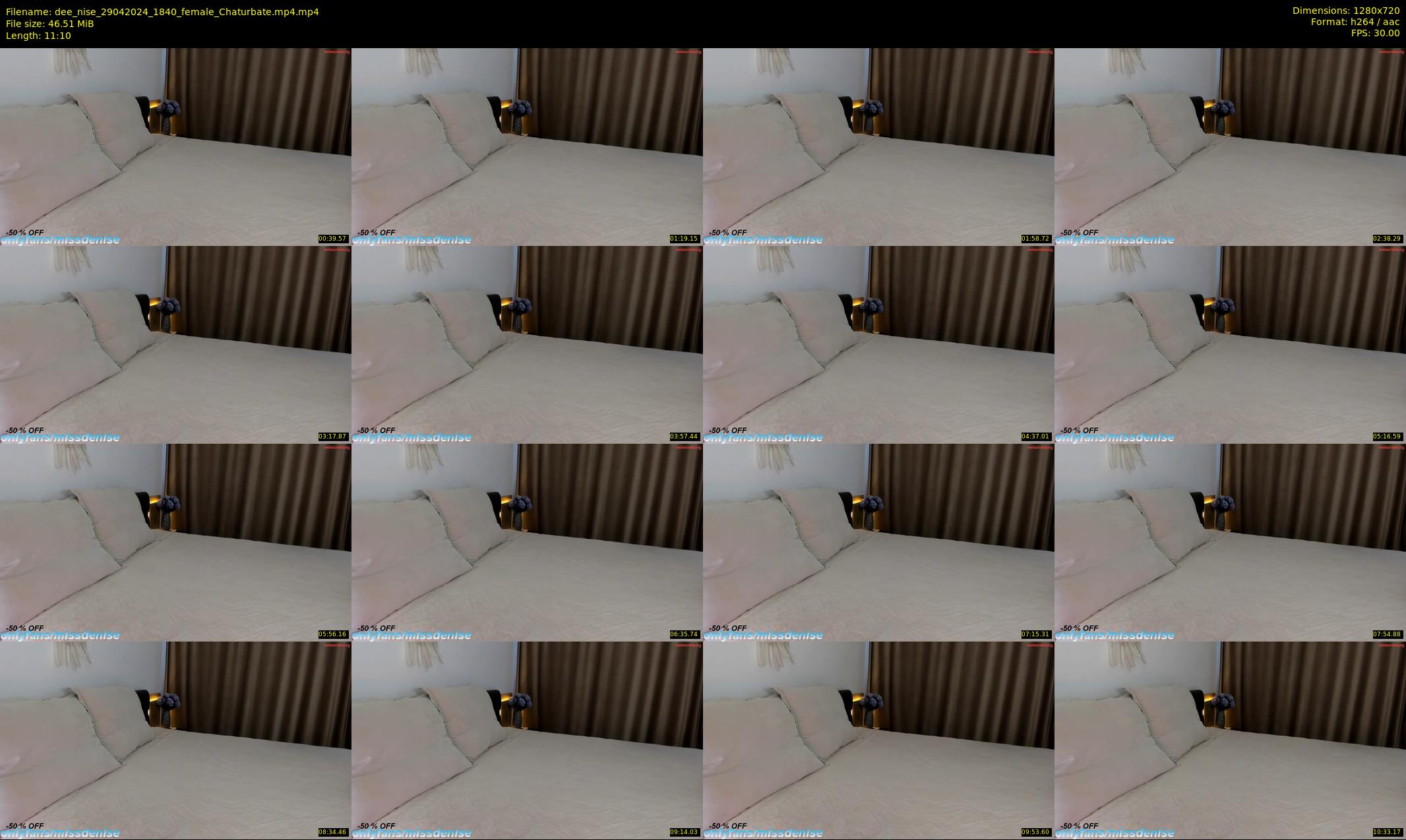 dee_nise — 12 minute Chaturbate female cam show recording, 720p, Apr 29, 2024