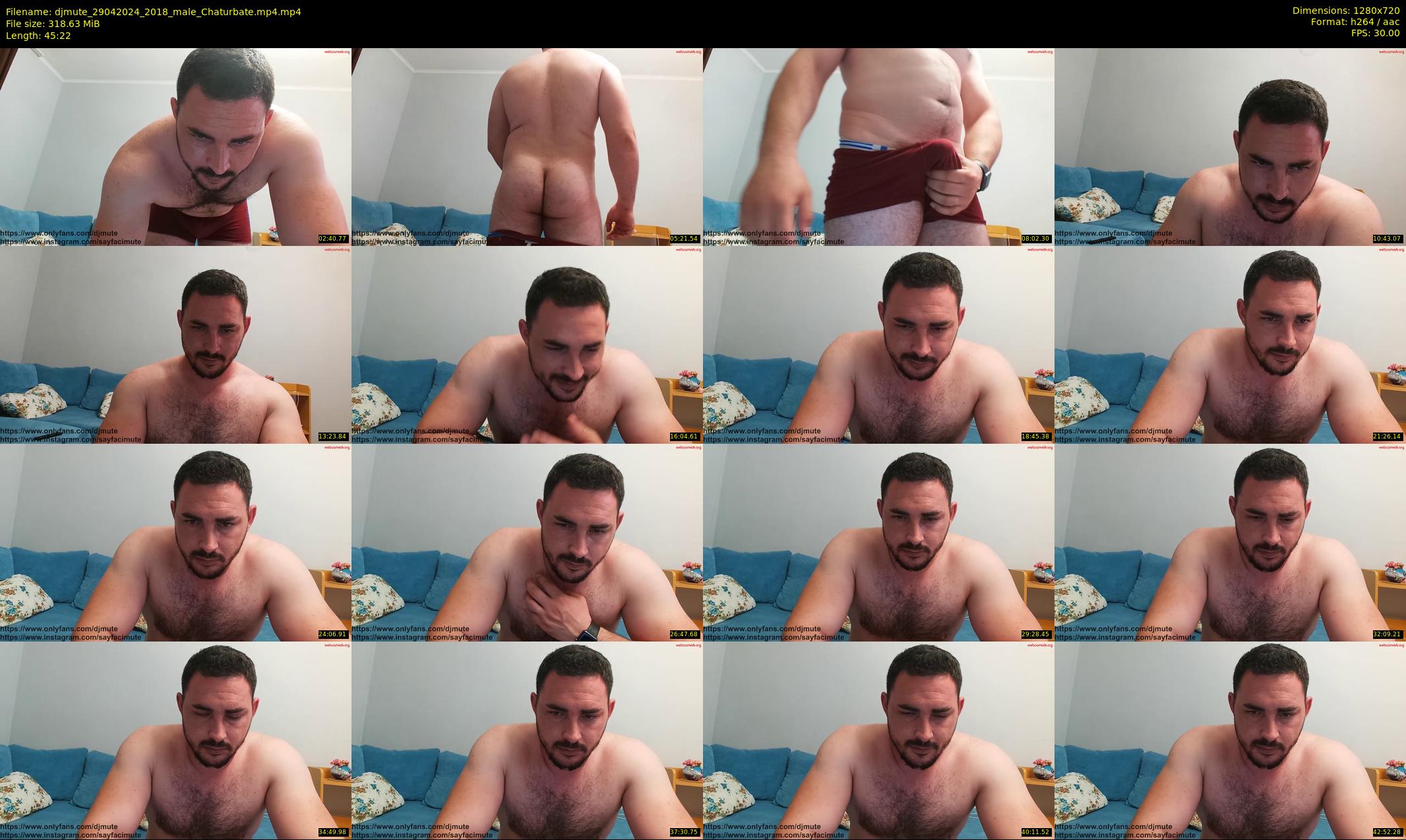 djmute — 46 minute Chaturbate male cam show recording, 720p, Apr 29, 2024