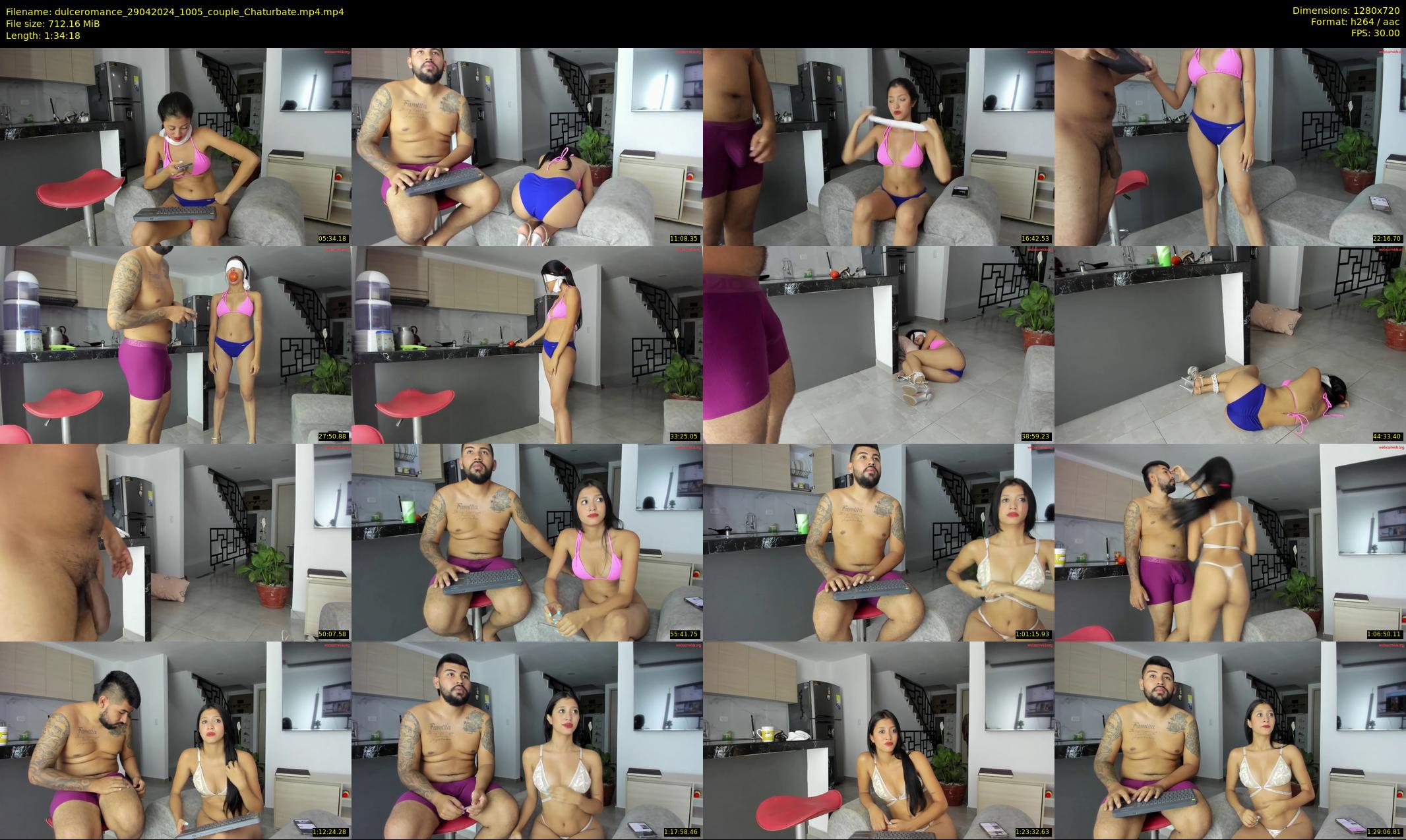 dulceromance — 95 minute Chaturbate couple cam show recording, 720p, Apr 29, 2024