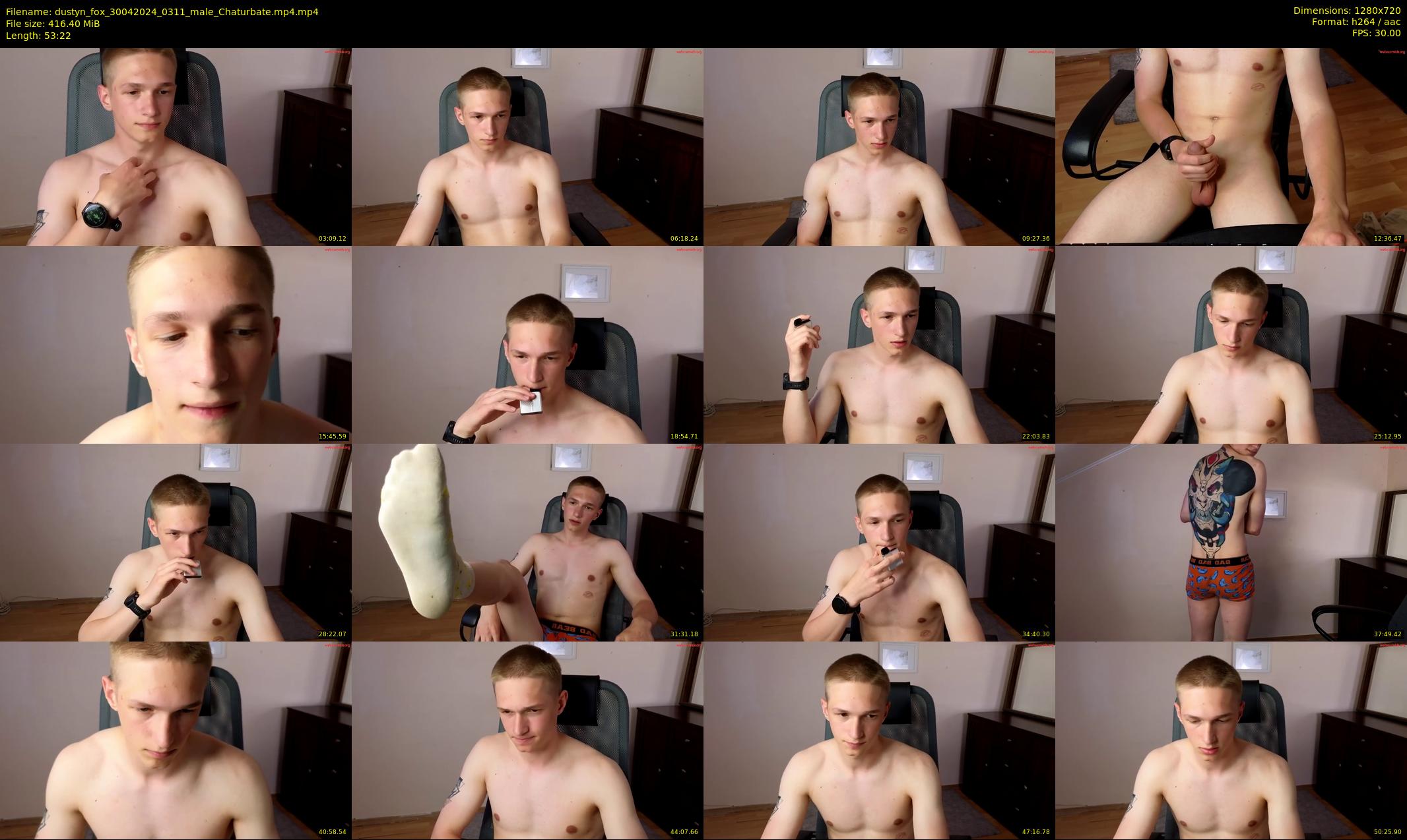 dustyn_fox — 54 minute Chaturbate male cam show recording, 720p, Apr 30, 2024