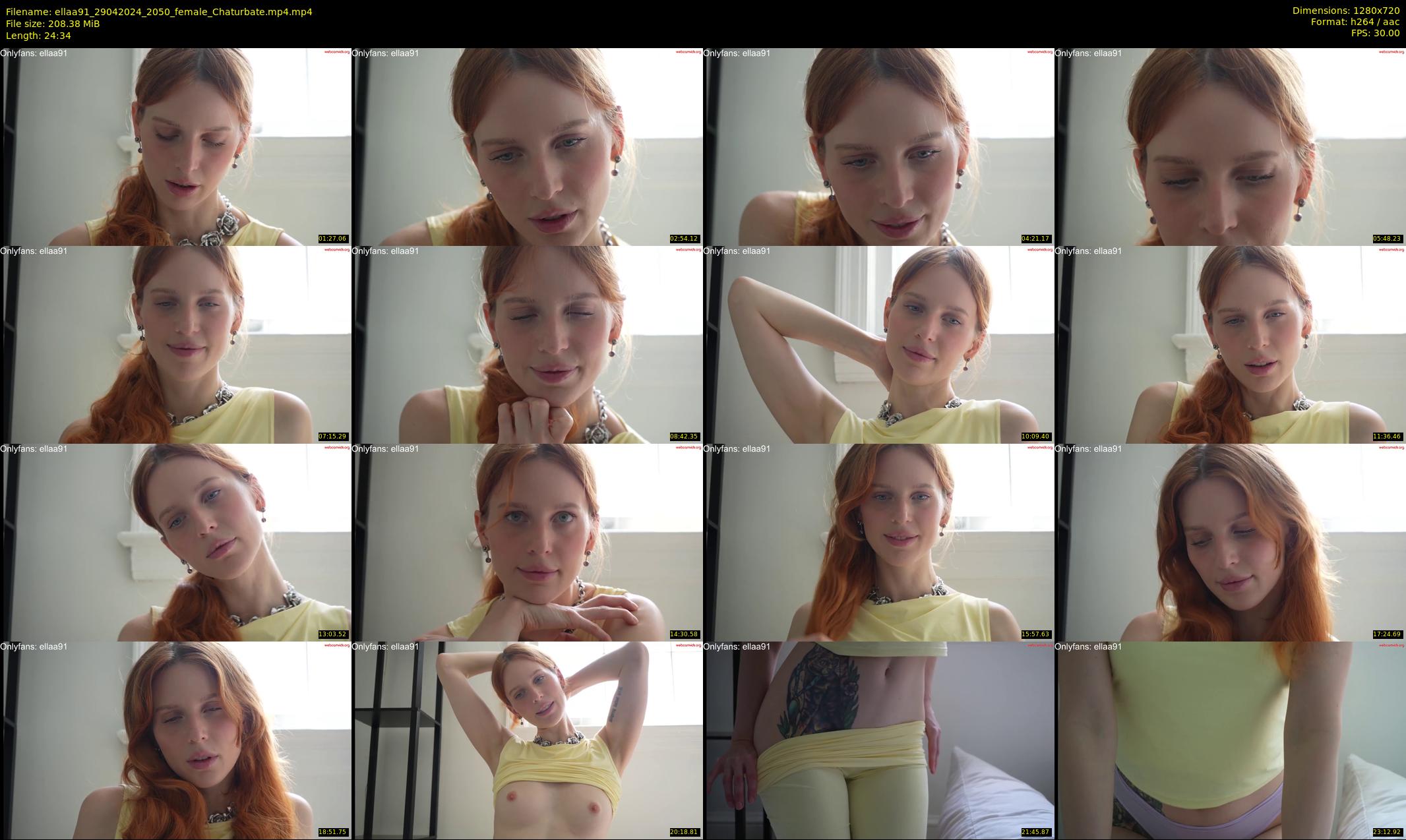 ellaa91 — 25 minute Chaturbate female cam show recording, 720p, Apr 29, 2024