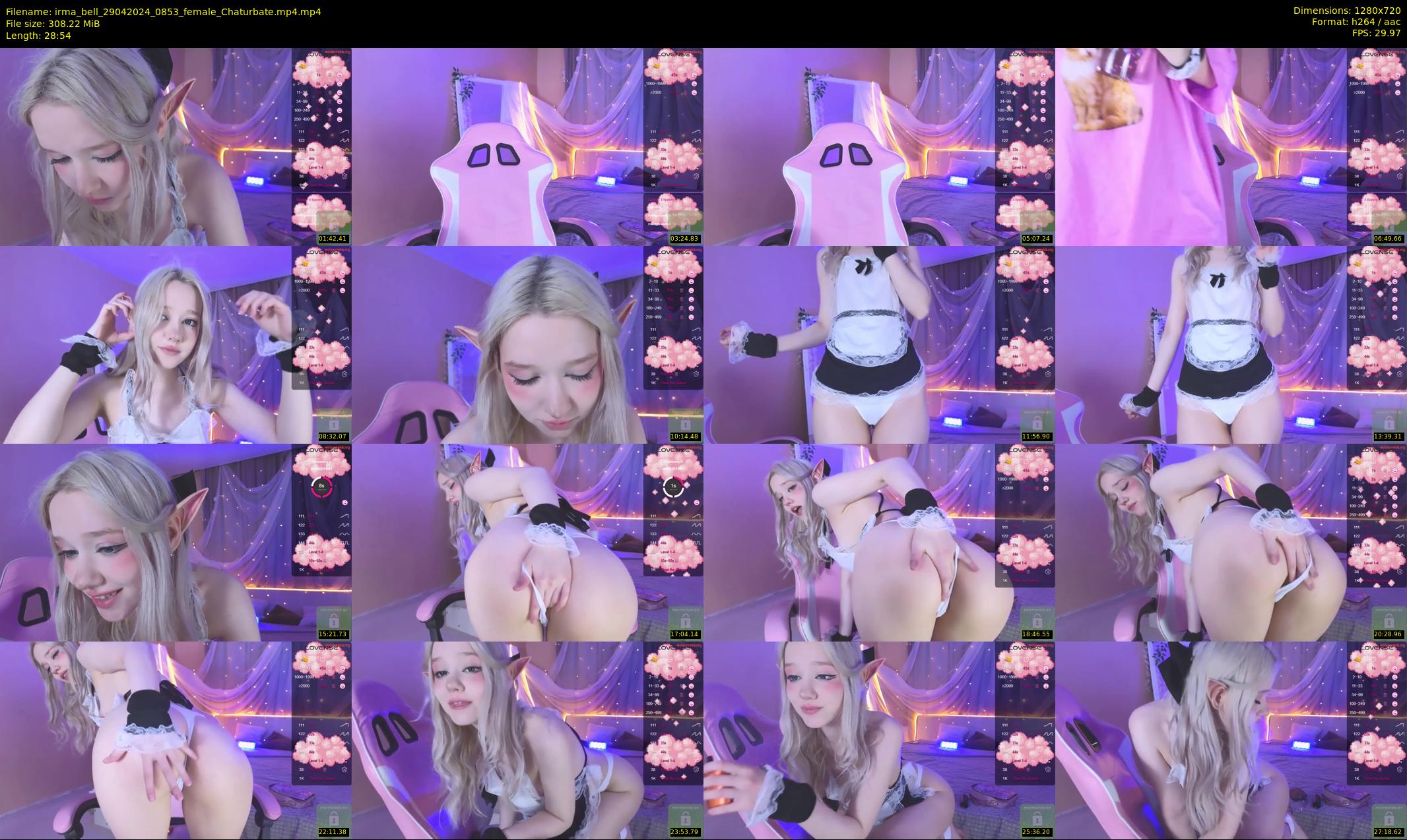 irma_bell — 29 minute Chaturbate female cam show recording, 720p, Apr 29, 2024