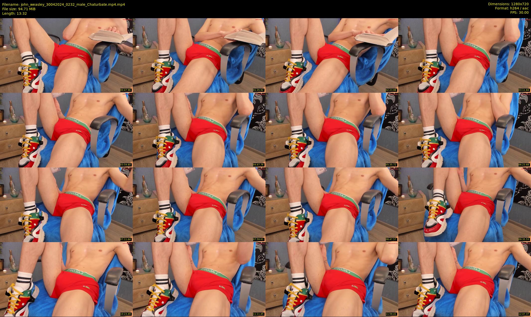 john_weasley — 14 minute Chaturbate male cam show recording, 720p, Apr 30, 2024