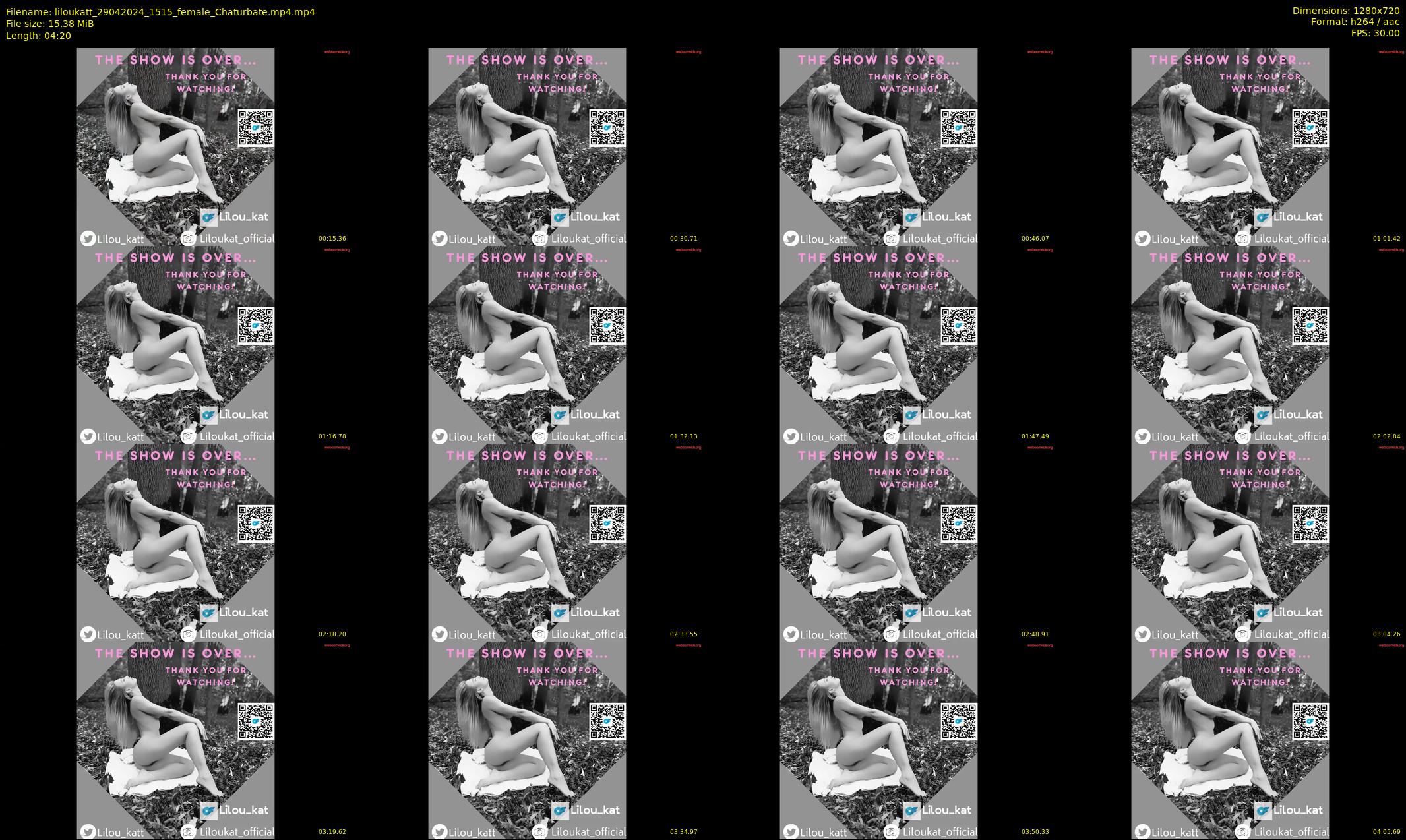 liloukatt — 5 minute Chaturbate female cam show recording, 720p, Apr 29, 2024