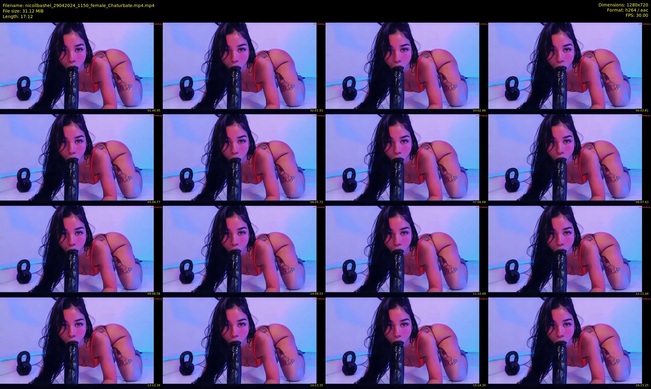 nicollbashel — 18 minute Chaturbate female cam show recording, 720p, Apr 29, 2024