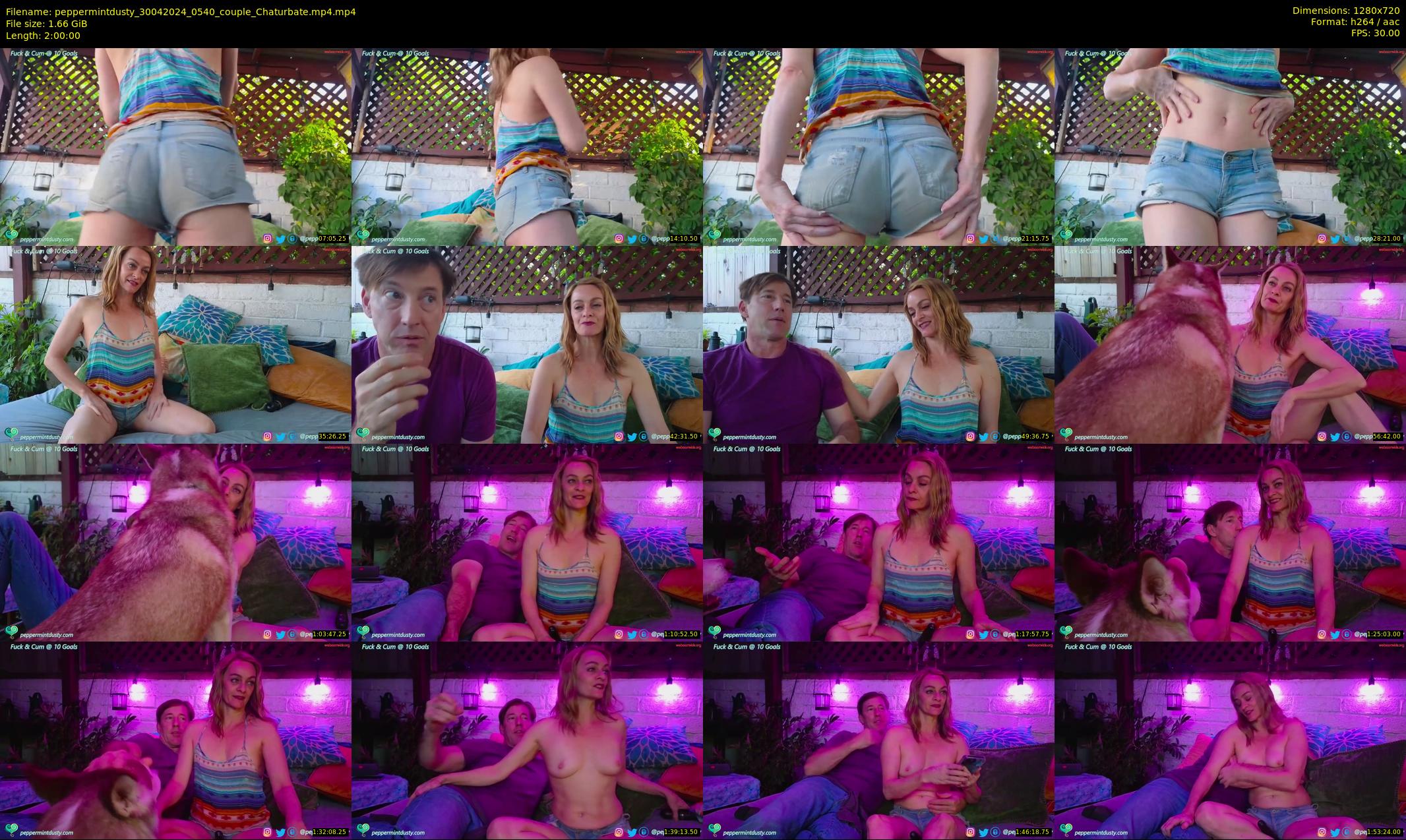 peppermintdusty — 120 minute Chaturbate couple cam show recording, 720p, Apr 30, 2024