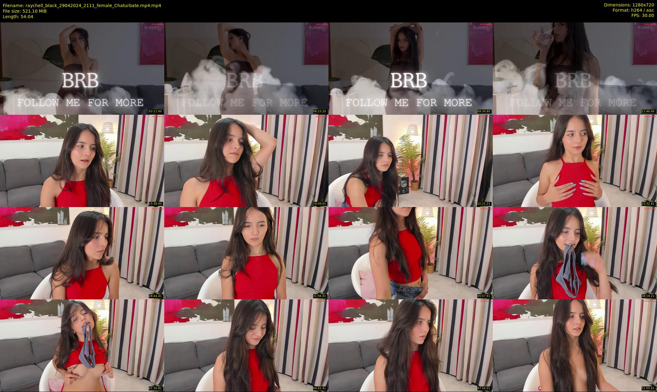 raychell_black — 55 minute Chaturbate female cam show recording, 720p, Apr 29, 2024