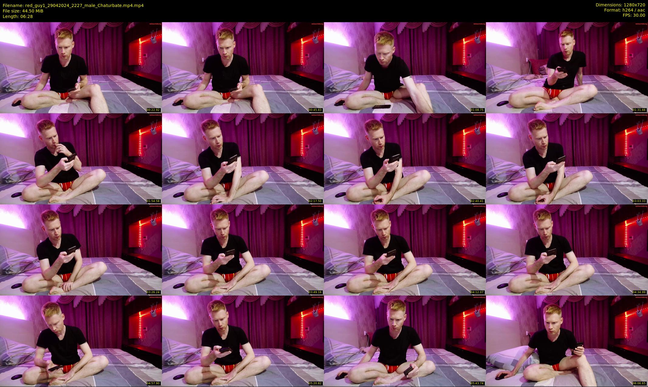 red_guy1 — 7 minute Chaturbate male cam show recording, 720p, Apr 29, 2024