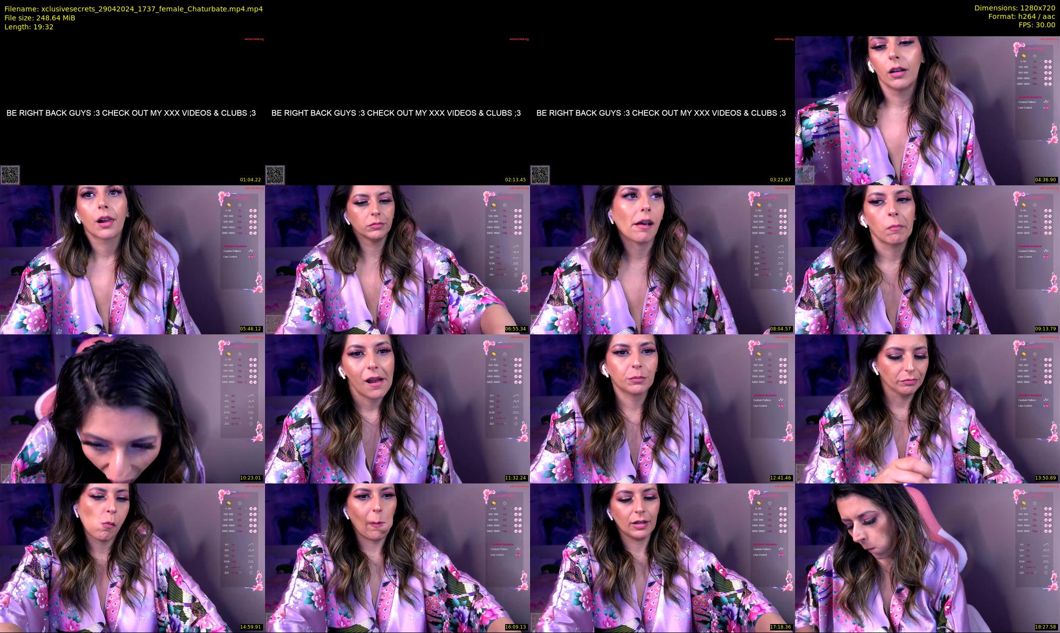 xclusivesecrets — 20 minute Chaturbate female cam show recording, 720p, Apr 29, 2024