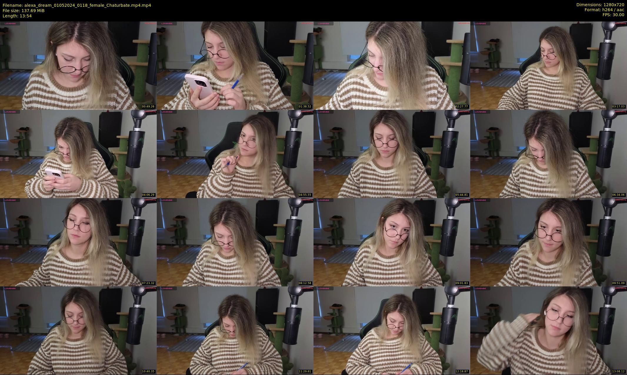 alexa_dream — 14 minute Chaturbate female cam show recording, 720p, May 1, 2024