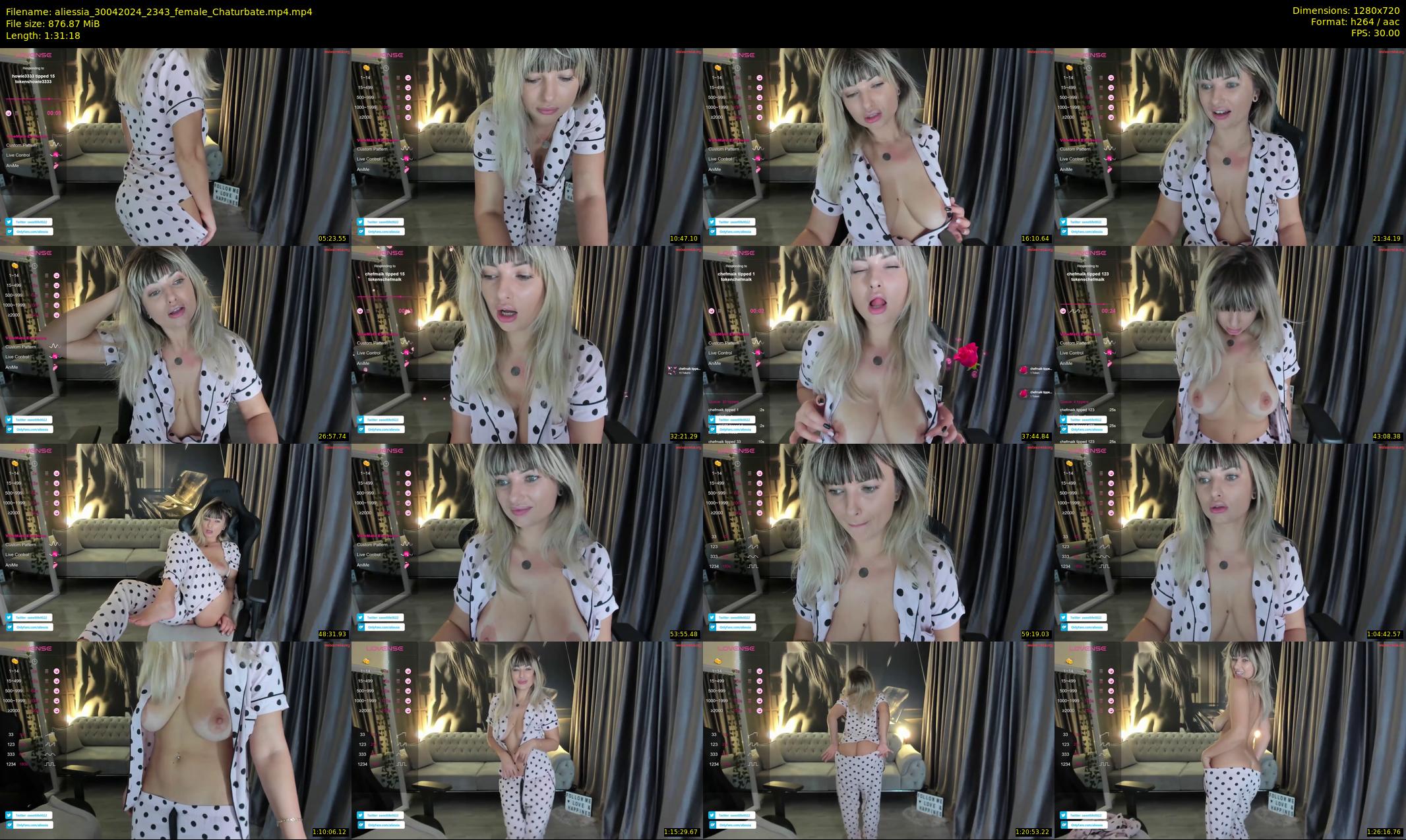 aliessia — 92 minute Chaturbate female cam show recording, 720p, Apr 30, 2024