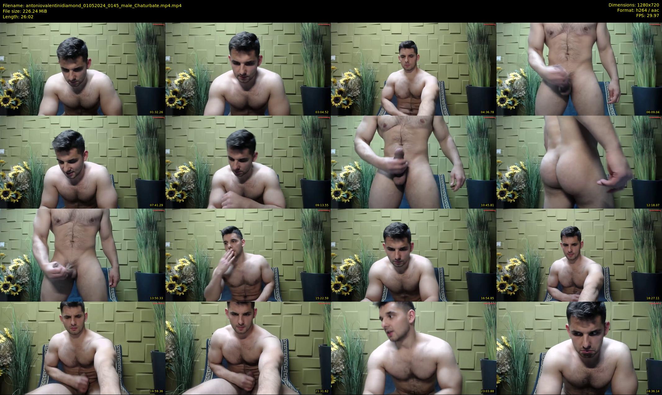 antoniovalentinidiamond — 27 minute Chaturbate male cam show recording, 720p, May 1, 2024