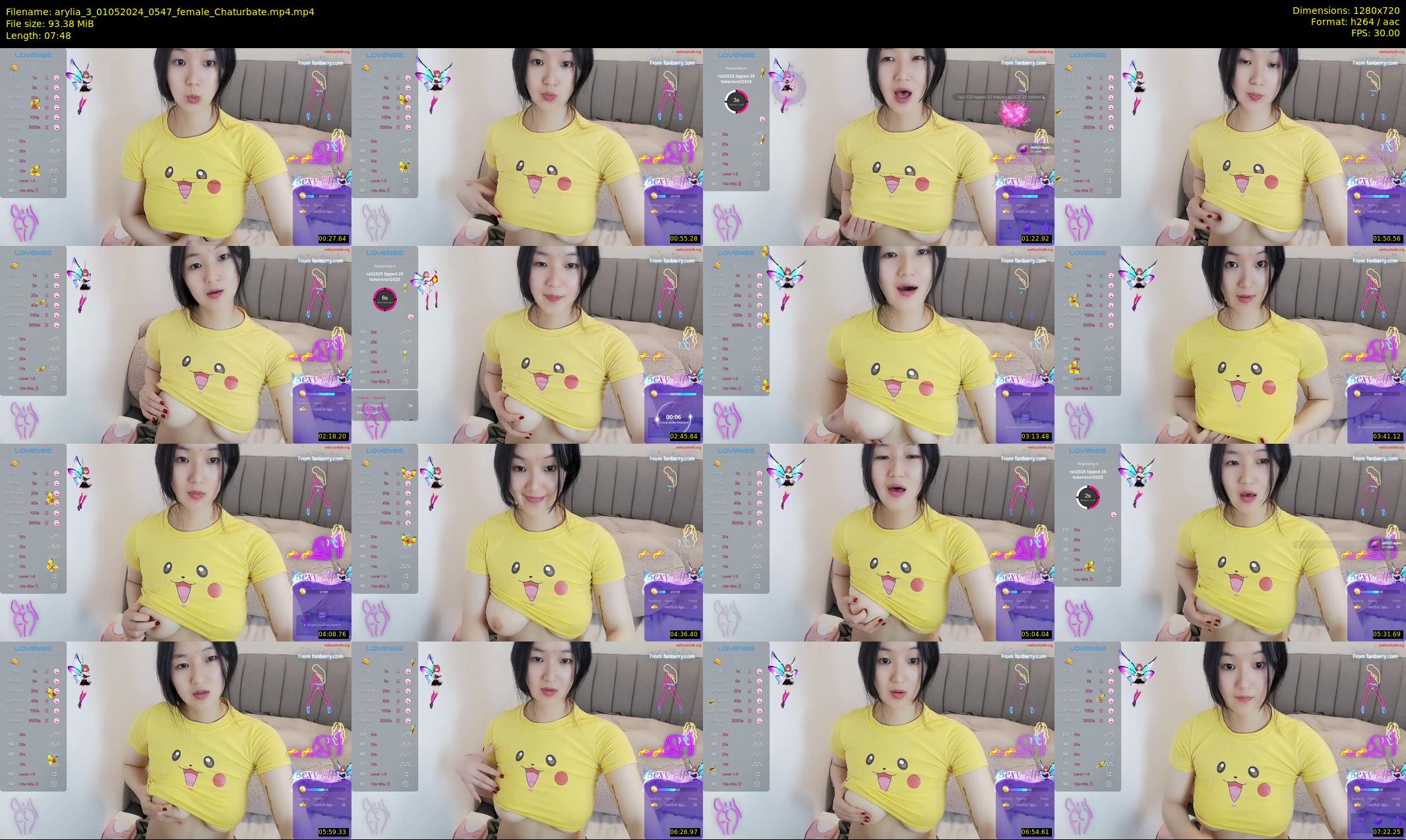 arylia_3 — 8 minute Chaturbate female cam show recording, 720p, May 1, 2024