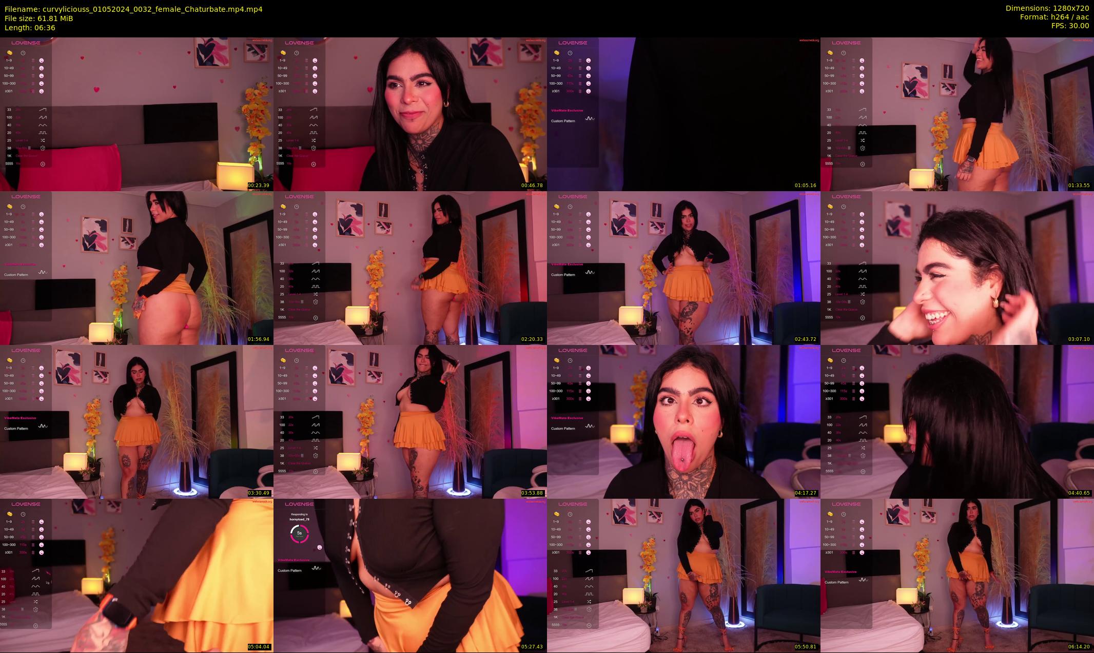 curvyliciouss — 7 minute Chaturbate female cam show recording, 720p, May 1, 2024