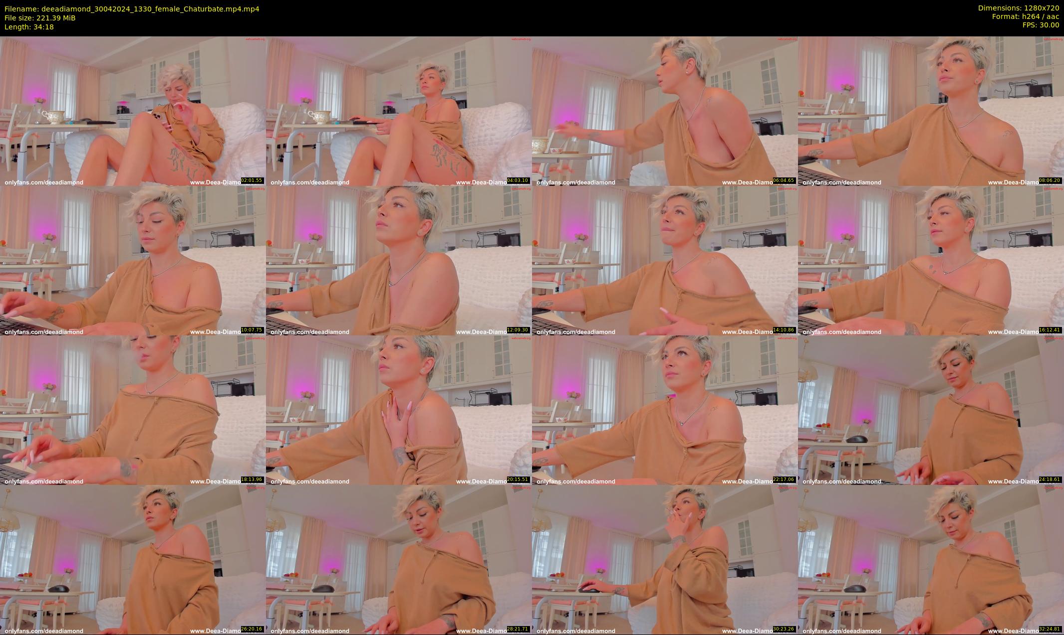 deeadiamond — 35 minute Chaturbate female cam show recording, 720p, Apr 30, 2024