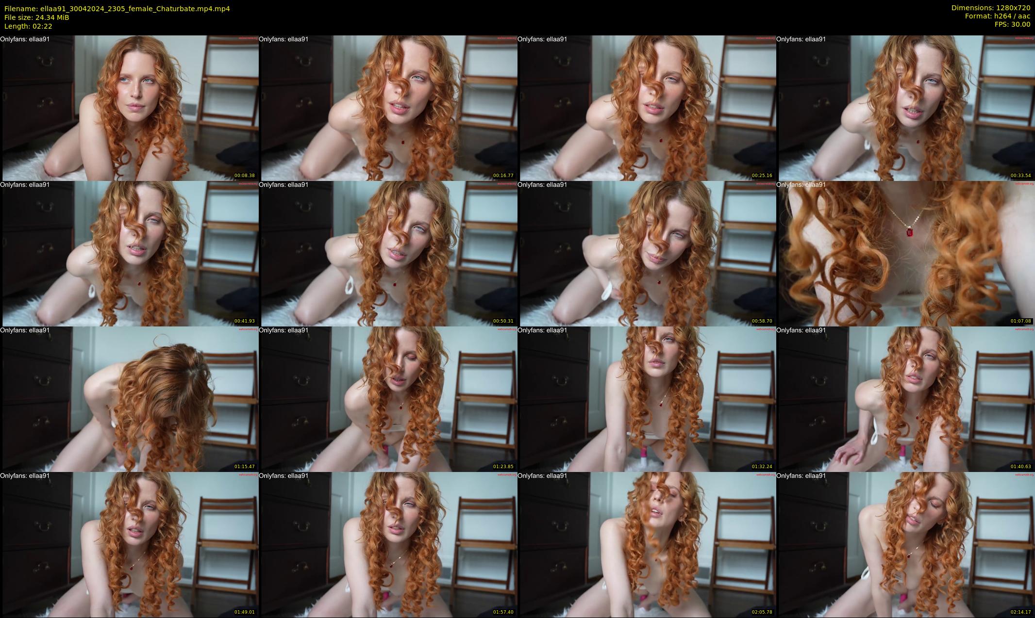 ellaa91 — 3 minute Chaturbate female cam show recording, 720p, Apr 30, 2024