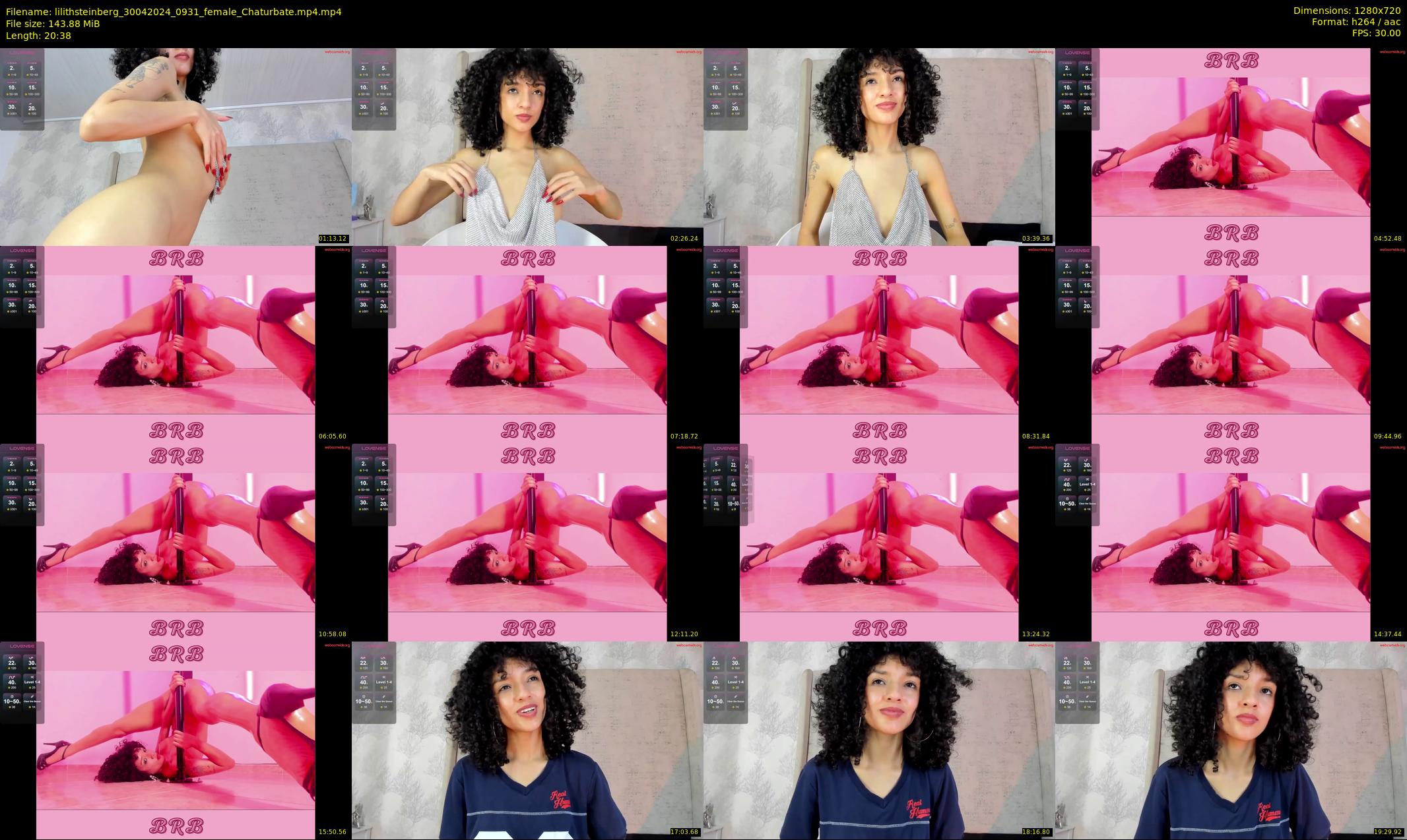 lilithsteinberg — 21 minute Chaturbate female cam show recording, 720p, Apr 30, 2024