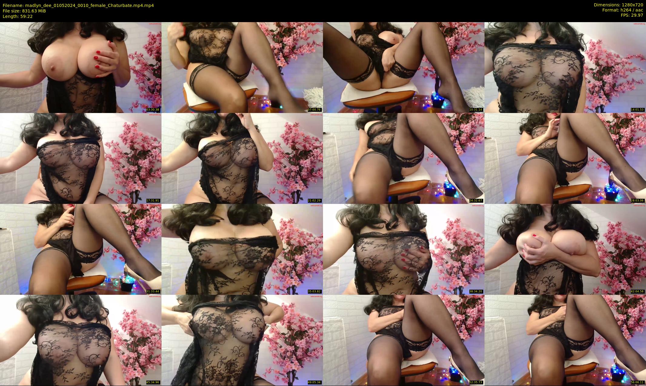 madlyn_dee — 60 minute Chaturbate female cam show recording, 720p, May 1, 2024
